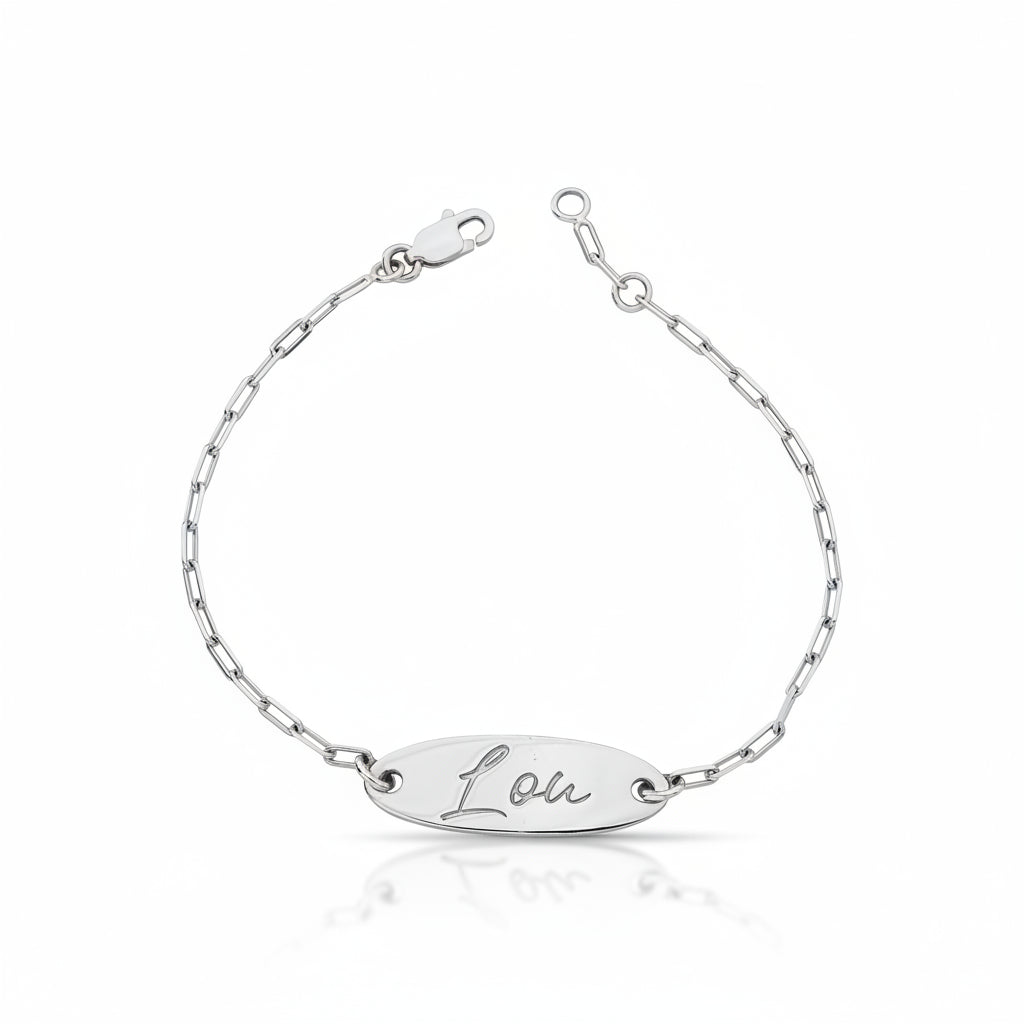 PULSEIRA PLACA PERSONALIZADA – Prata Marine Joias