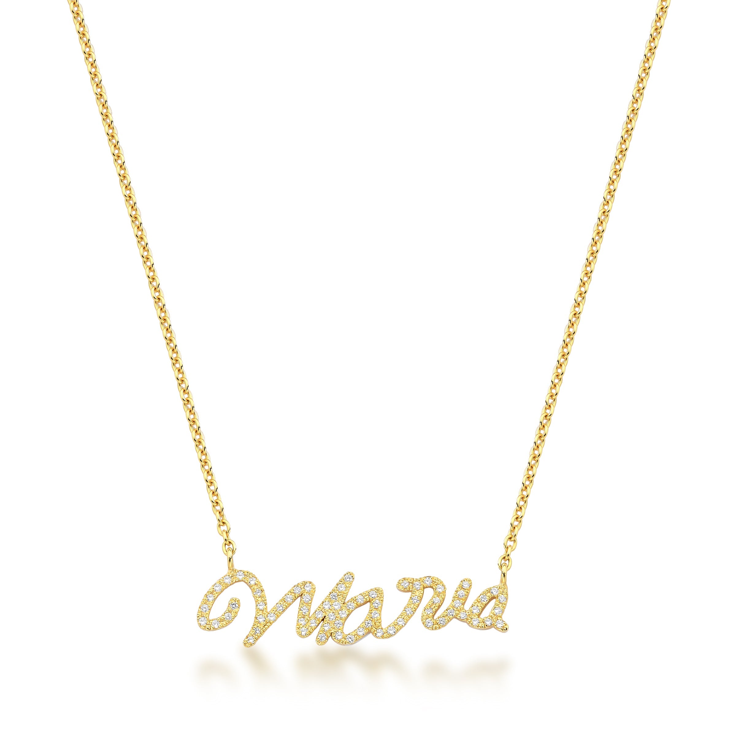 Colar Manuscrito Ouro 18K e Diamantes Marine Joias
