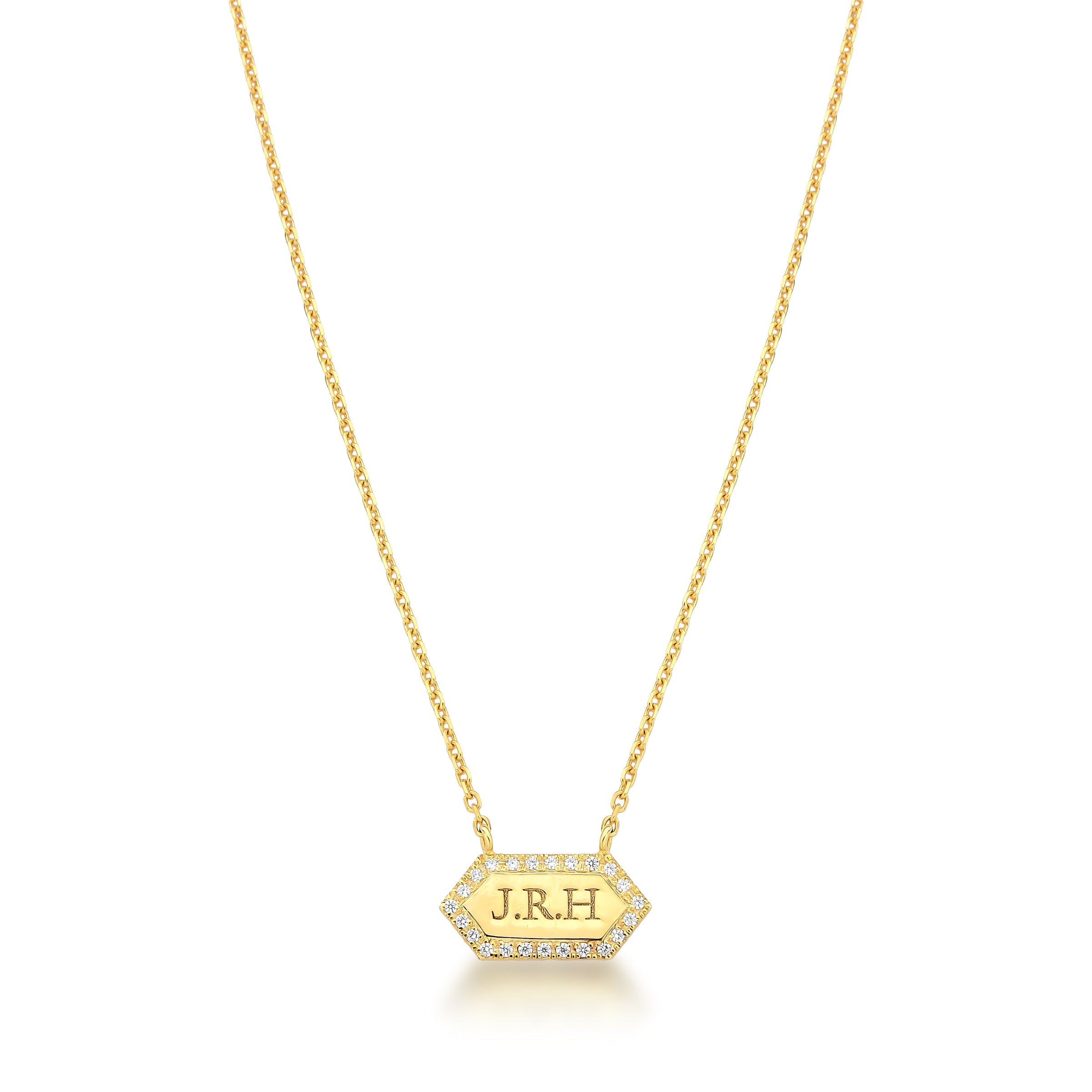 COLAR TAG – OURO 18K E DIAMANTES Marine Joias