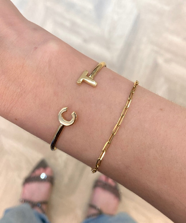 BRACELETE INITIALS - OURO 18k
