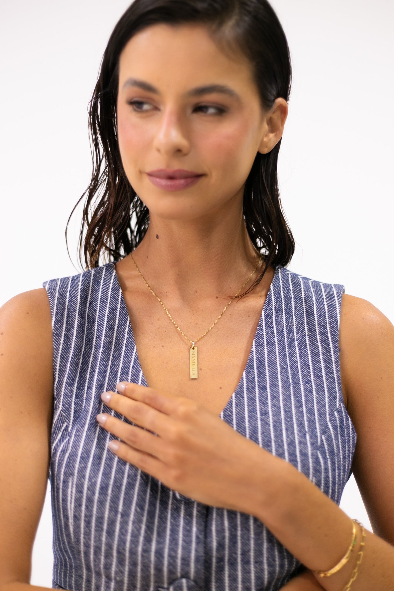 COLAR PLAQUINHA – OURO 18K
