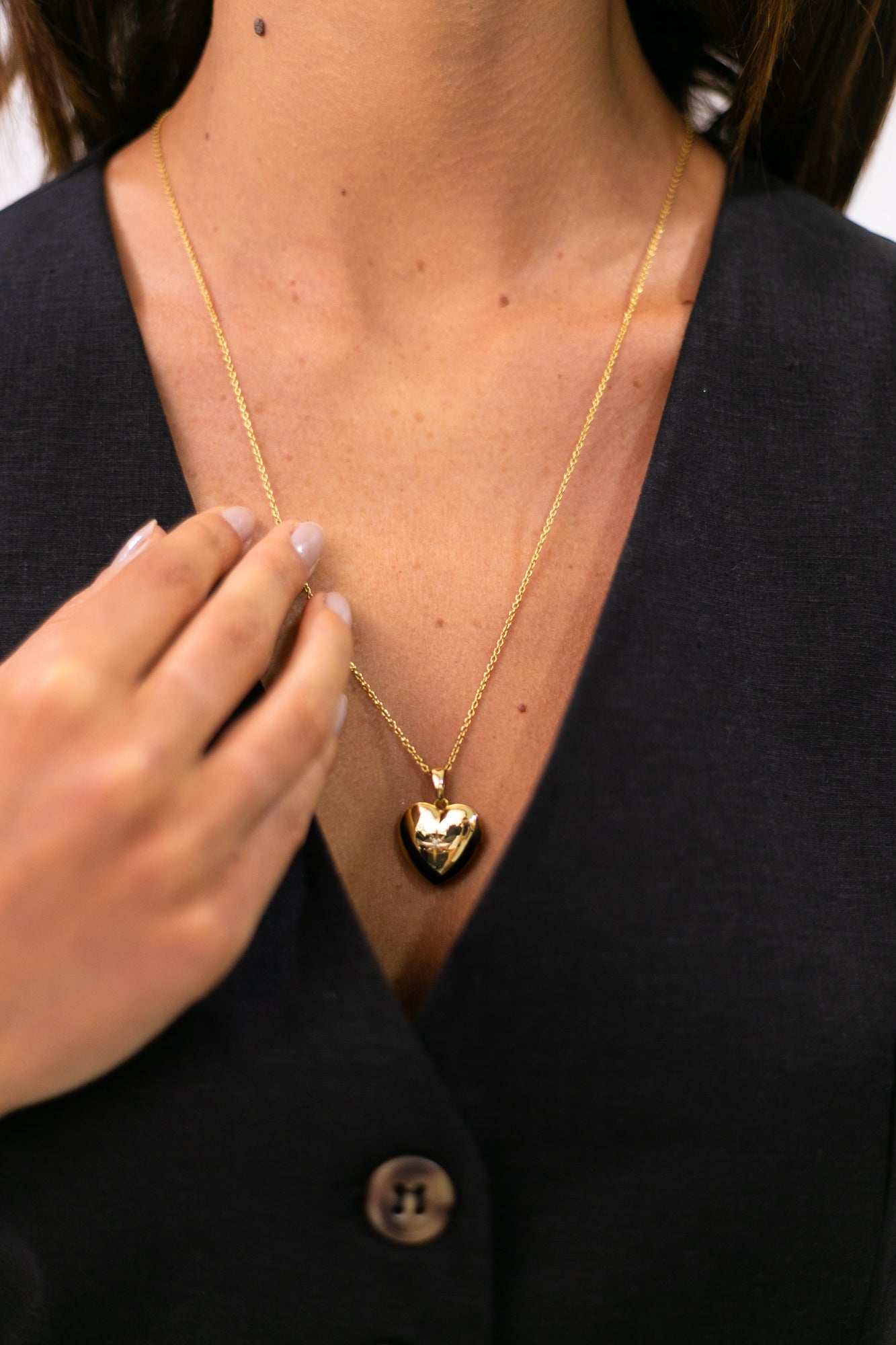 PINGENTE RELICÁRIO CORAÇÃO – OURO 18K