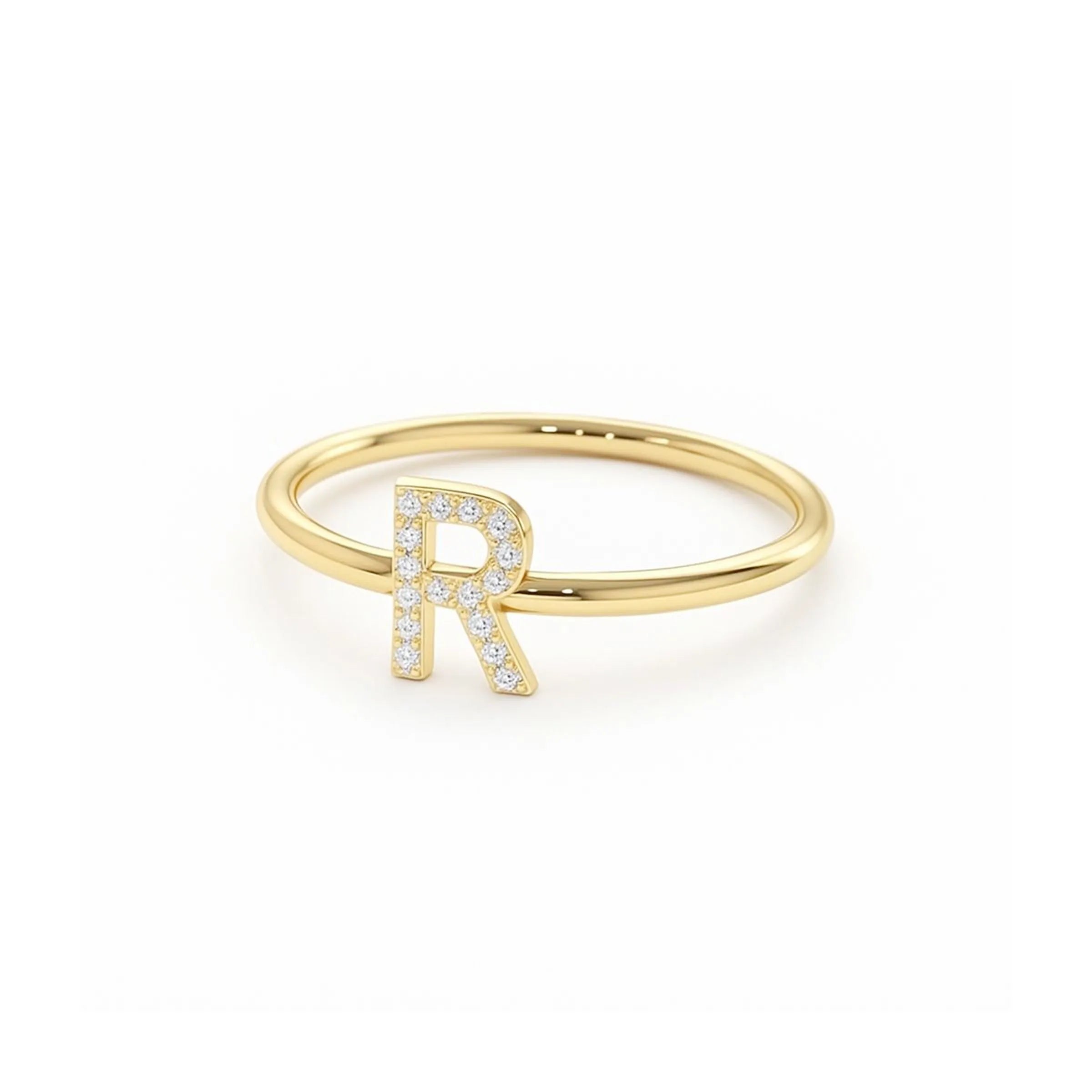 Anel Inicial Cravejada – Ouro 18k e Diamantes