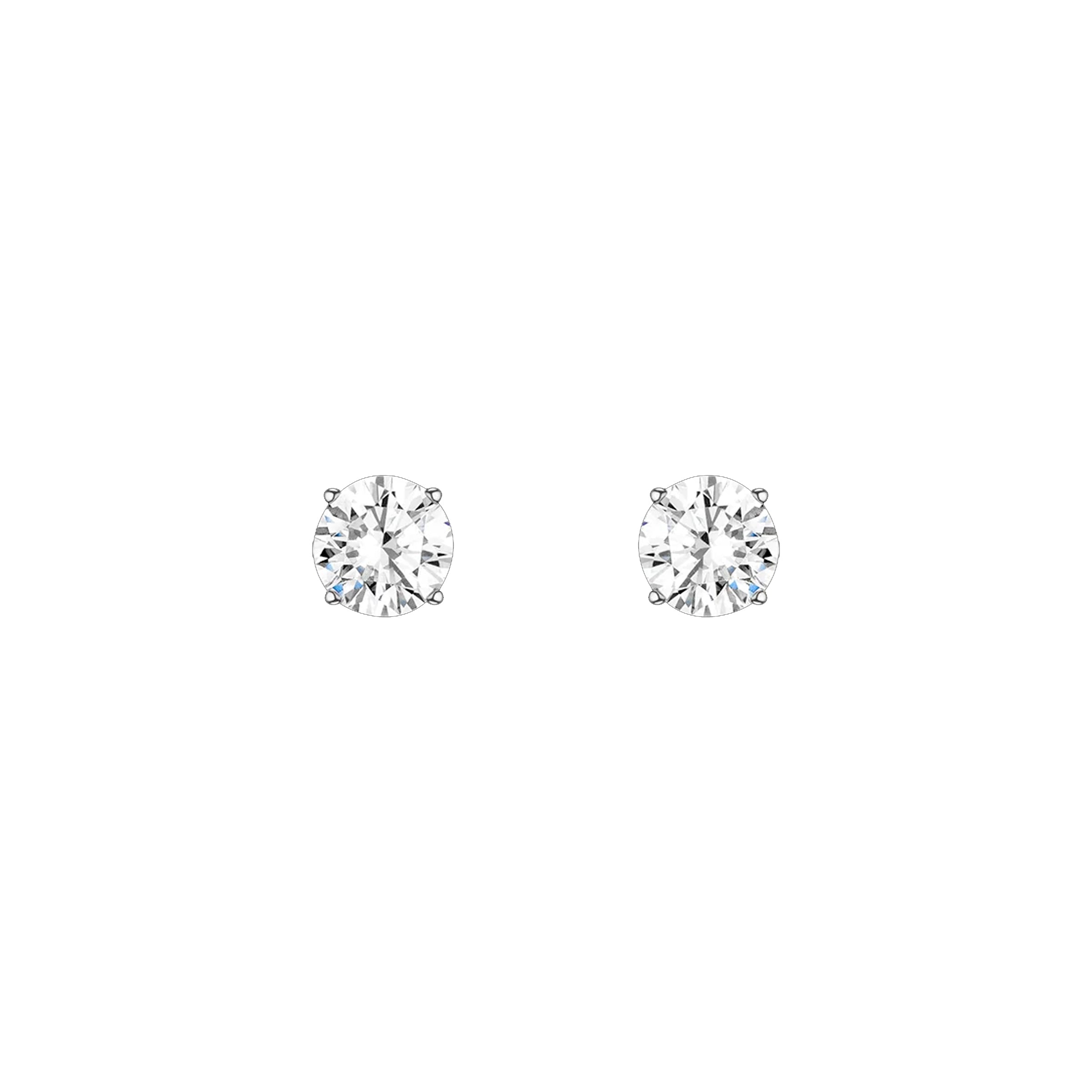 BRINCO SOLITÁRIO 50 PTOS CADA - OURO 18k E DIAMANTES