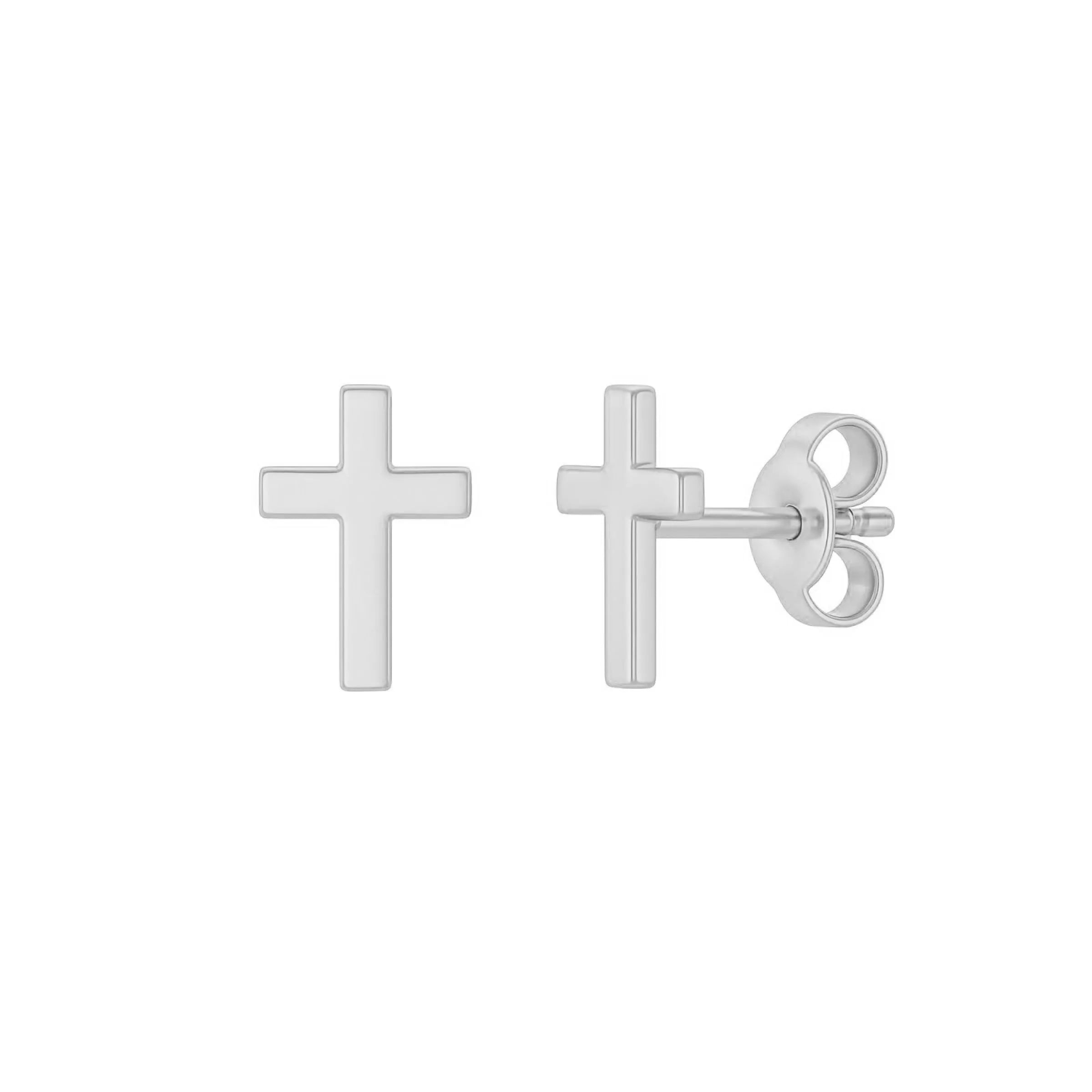 Brinco cruz – Prata
