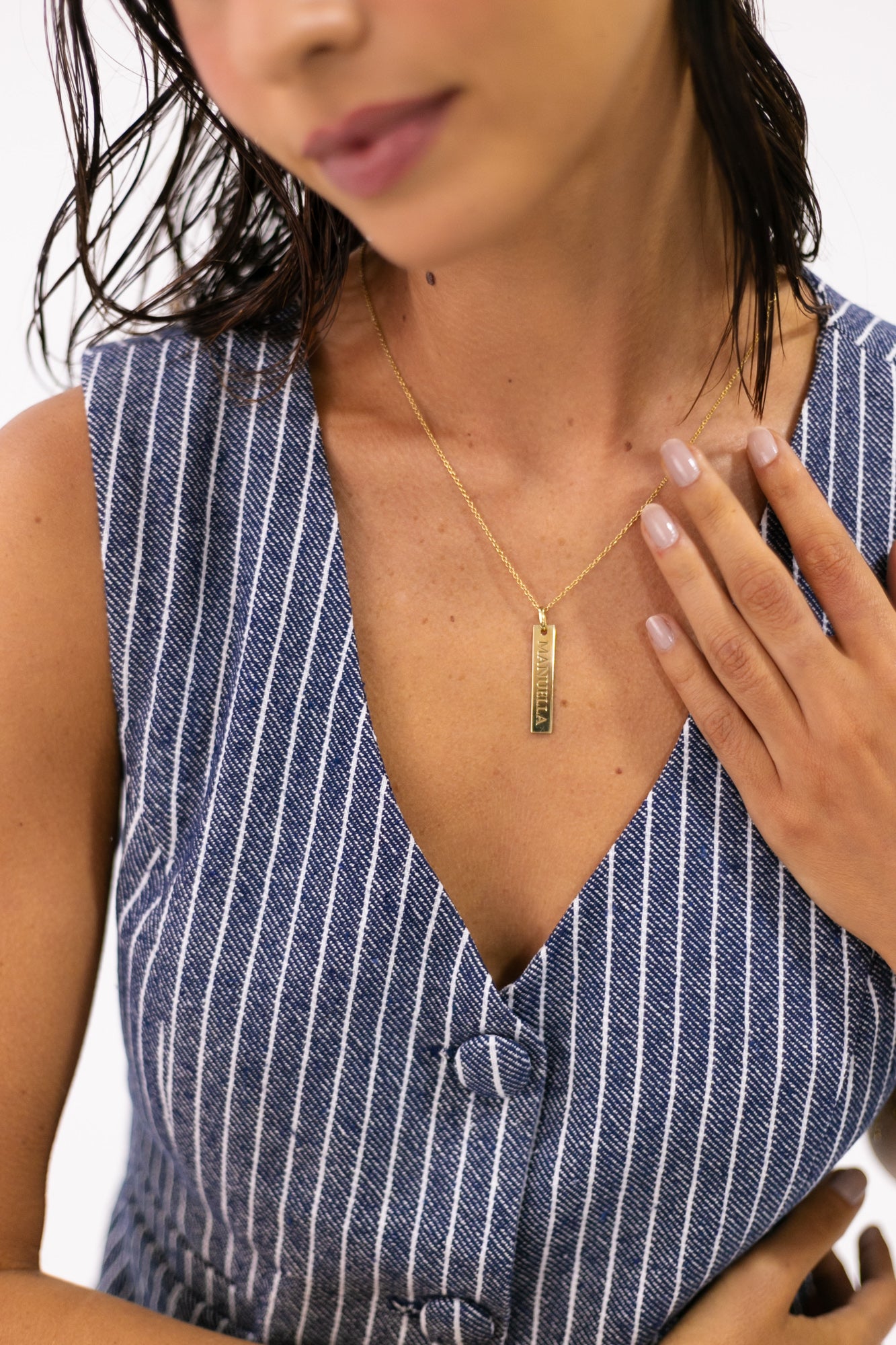 COLAR PLAQUINHA – OURO 18K