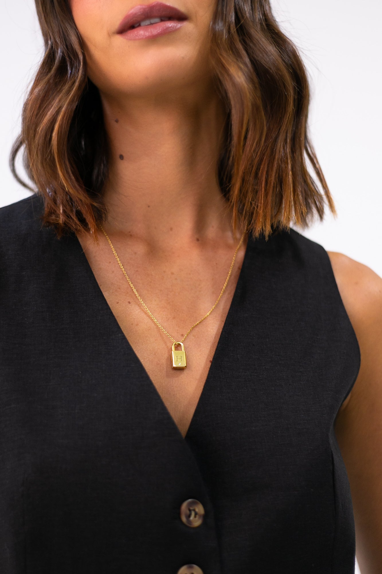 PINGENTE RELICÁRIO CADEADO – OURO 18K E DIAMANTE