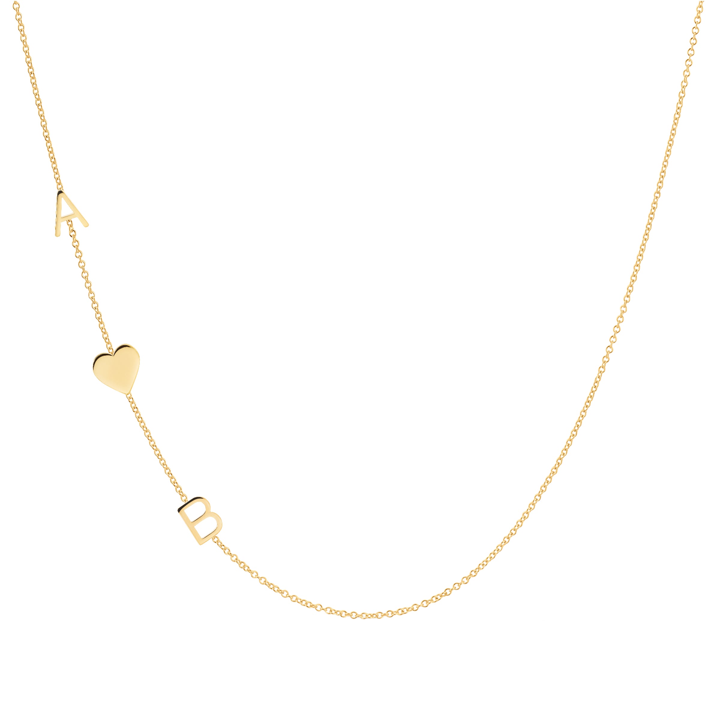 COLAR 3 LETRAS OU SÍMBOLOS – OURO 18K