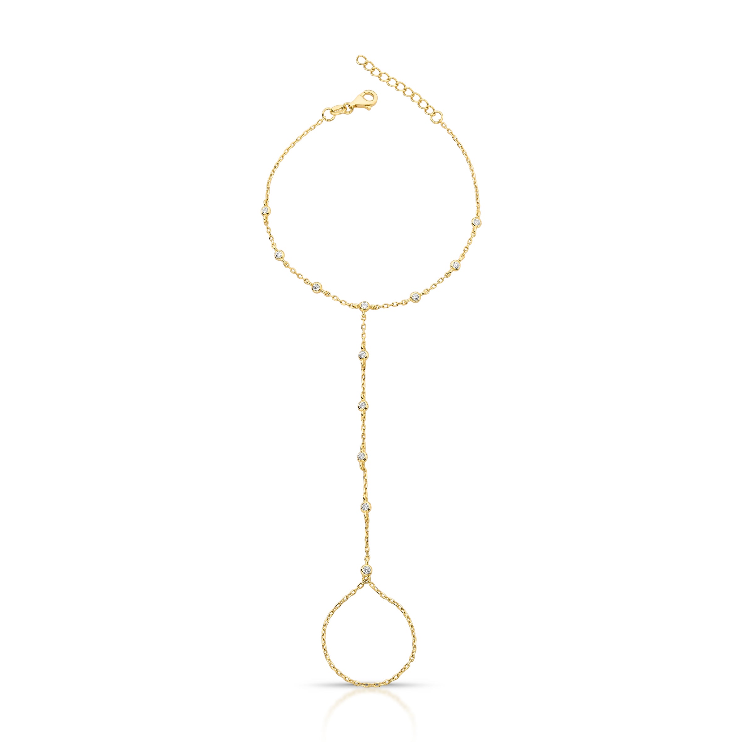 PULSEIRA DE MÃO PONTOS DE LUZ – Ouro 18k Marine Joias