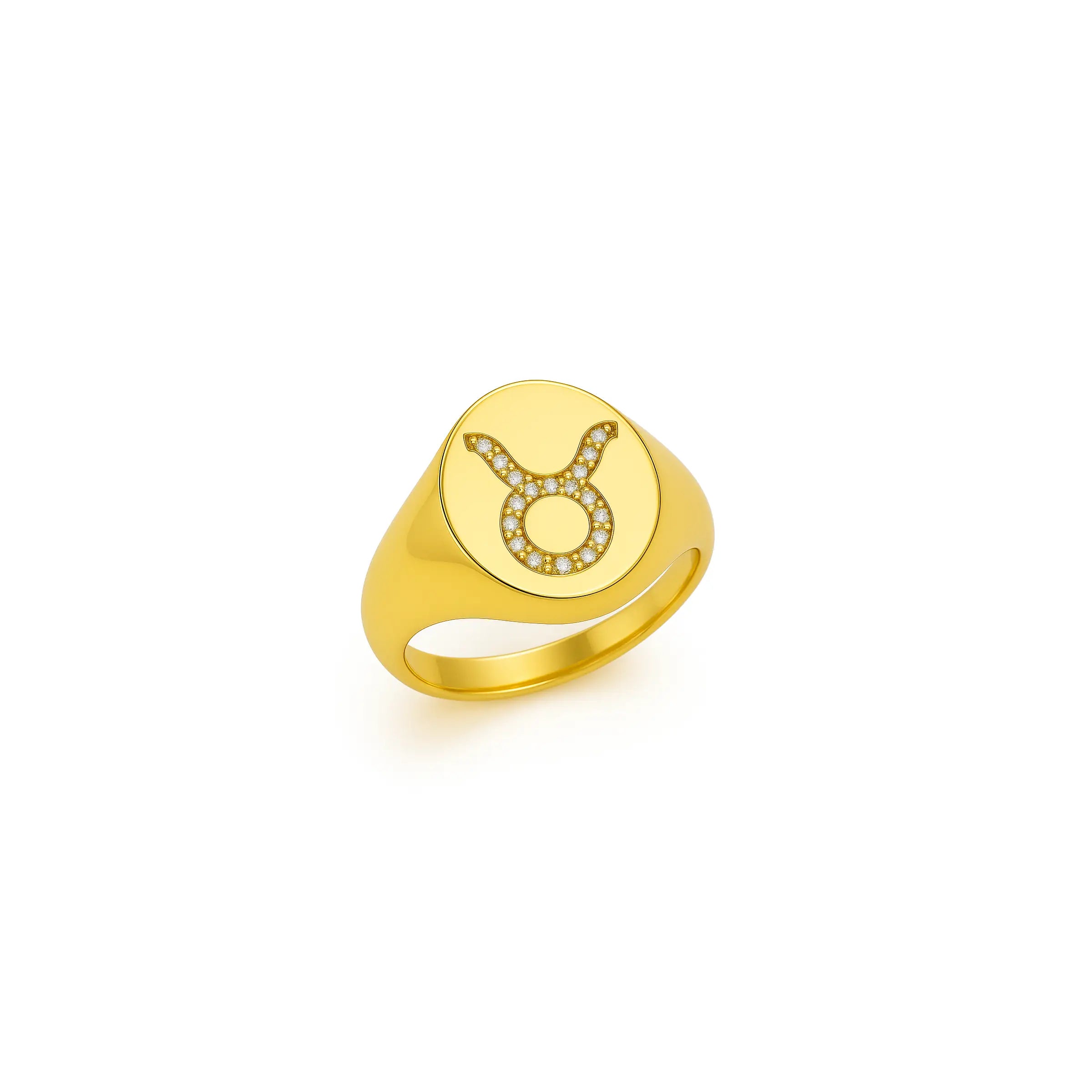 Anel Signo de Touro – Ouro 18k e diamantes