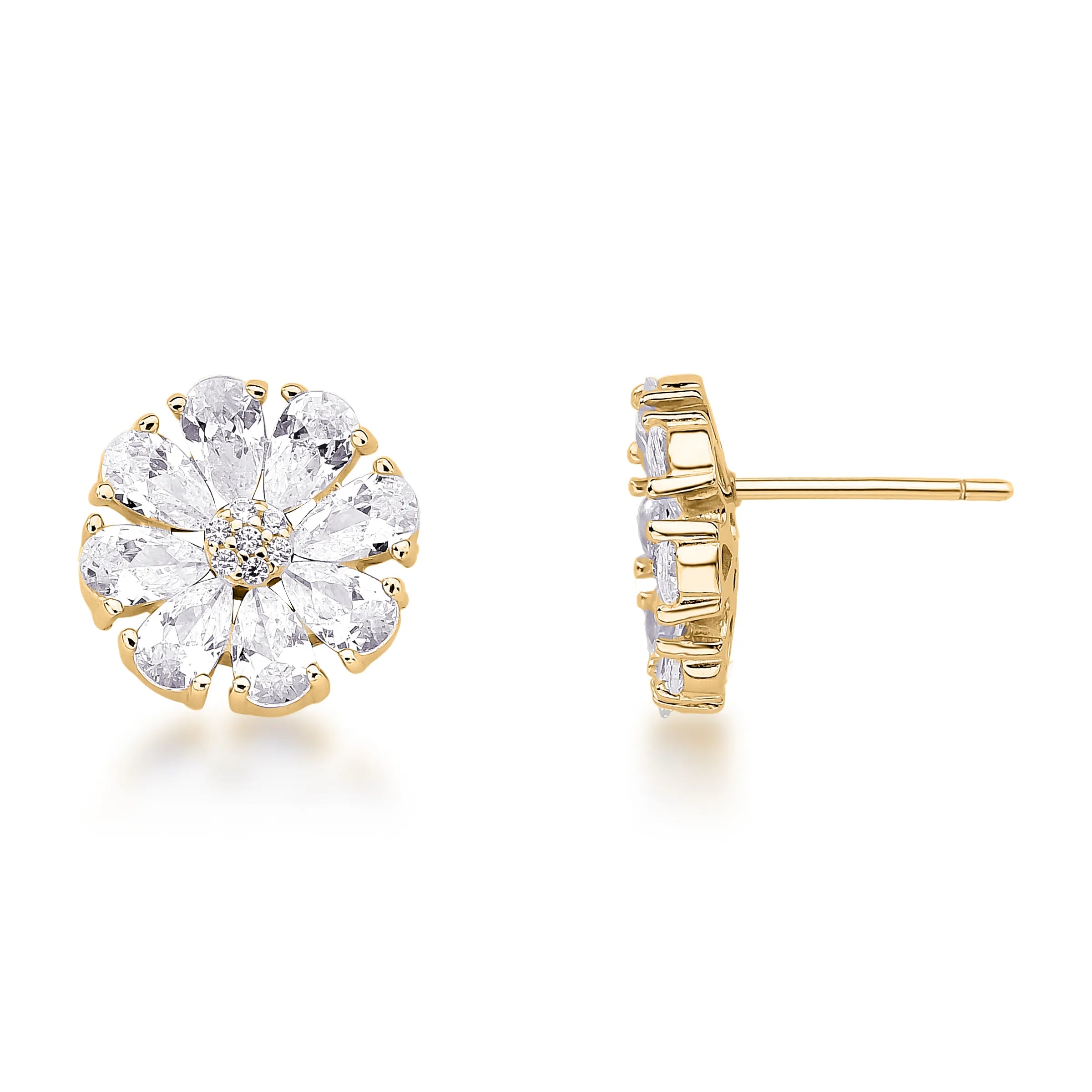 BRINCO FLOR COM TOPÁZIOS E DIAMANTES – Ouro 18k Marine Joias