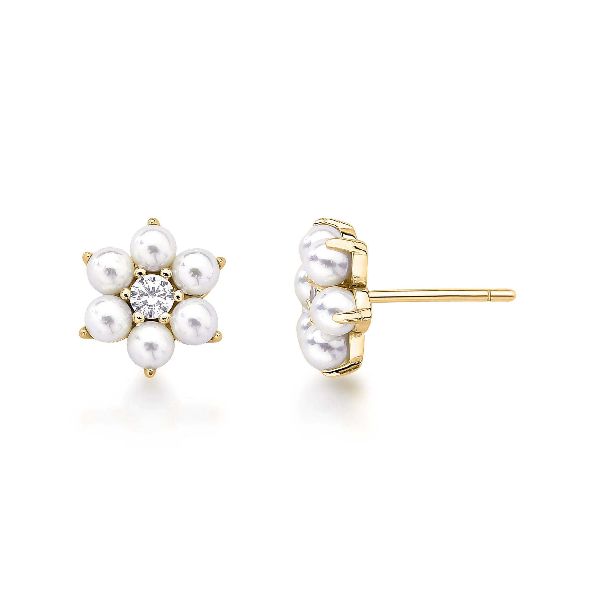 BRINCO FLOR DE PÉROLA P – Ouro 18k Marine Joias