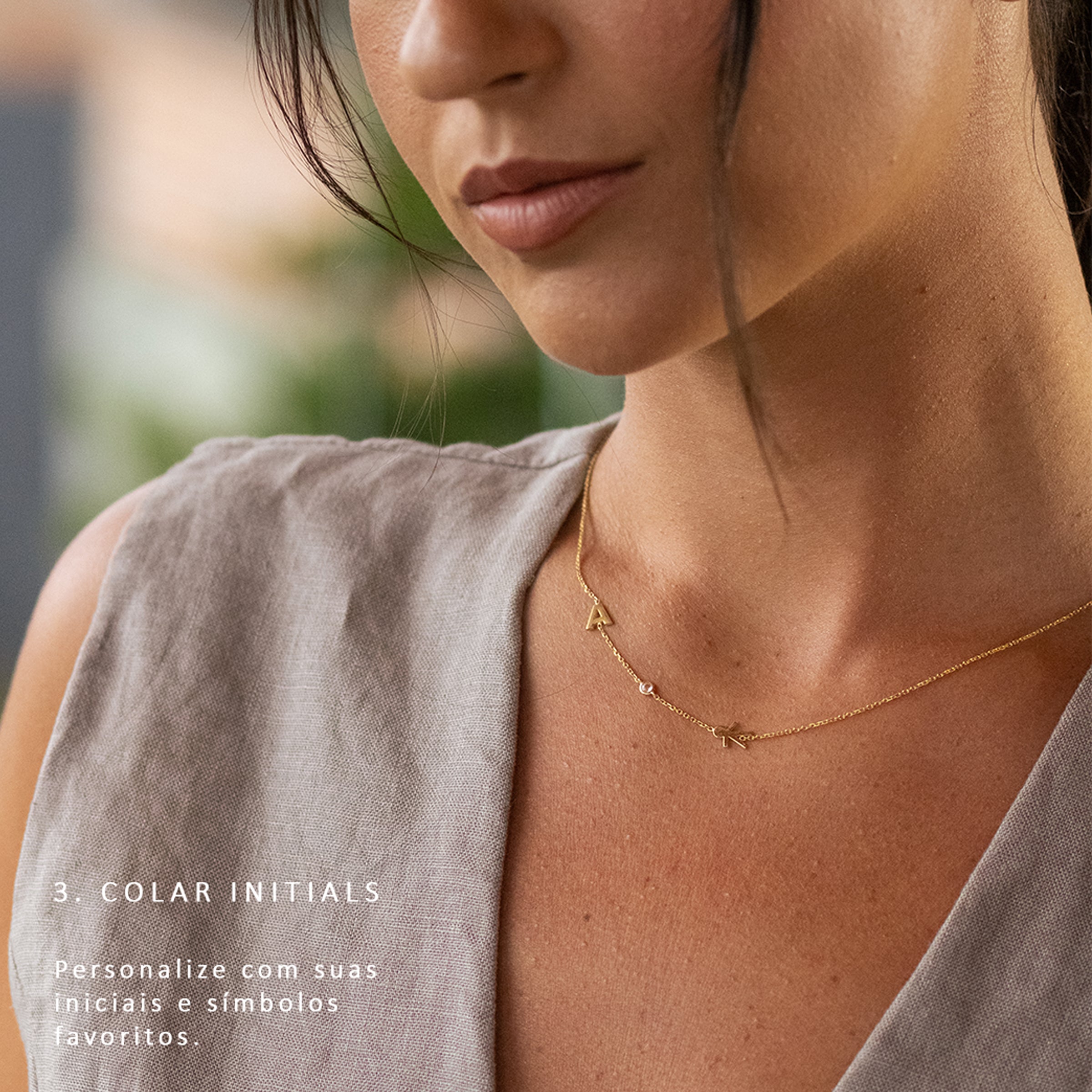 COLAR 3 LETRAS OU SÍMBOLOS – PRATA