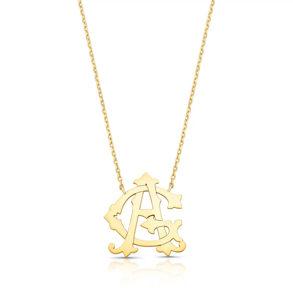 COLAR MONOGRAMA P – Ouro 18k Marine Joias