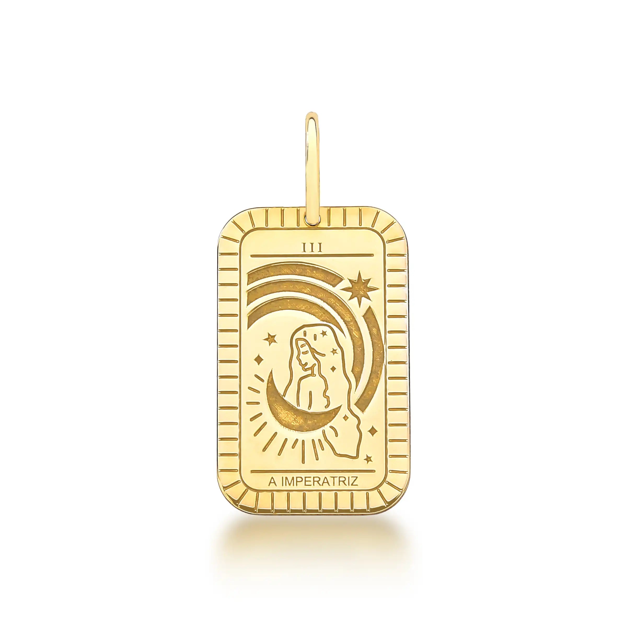PINGENTE CARTA DE TARÔ – Ouro 18k Marine Joias