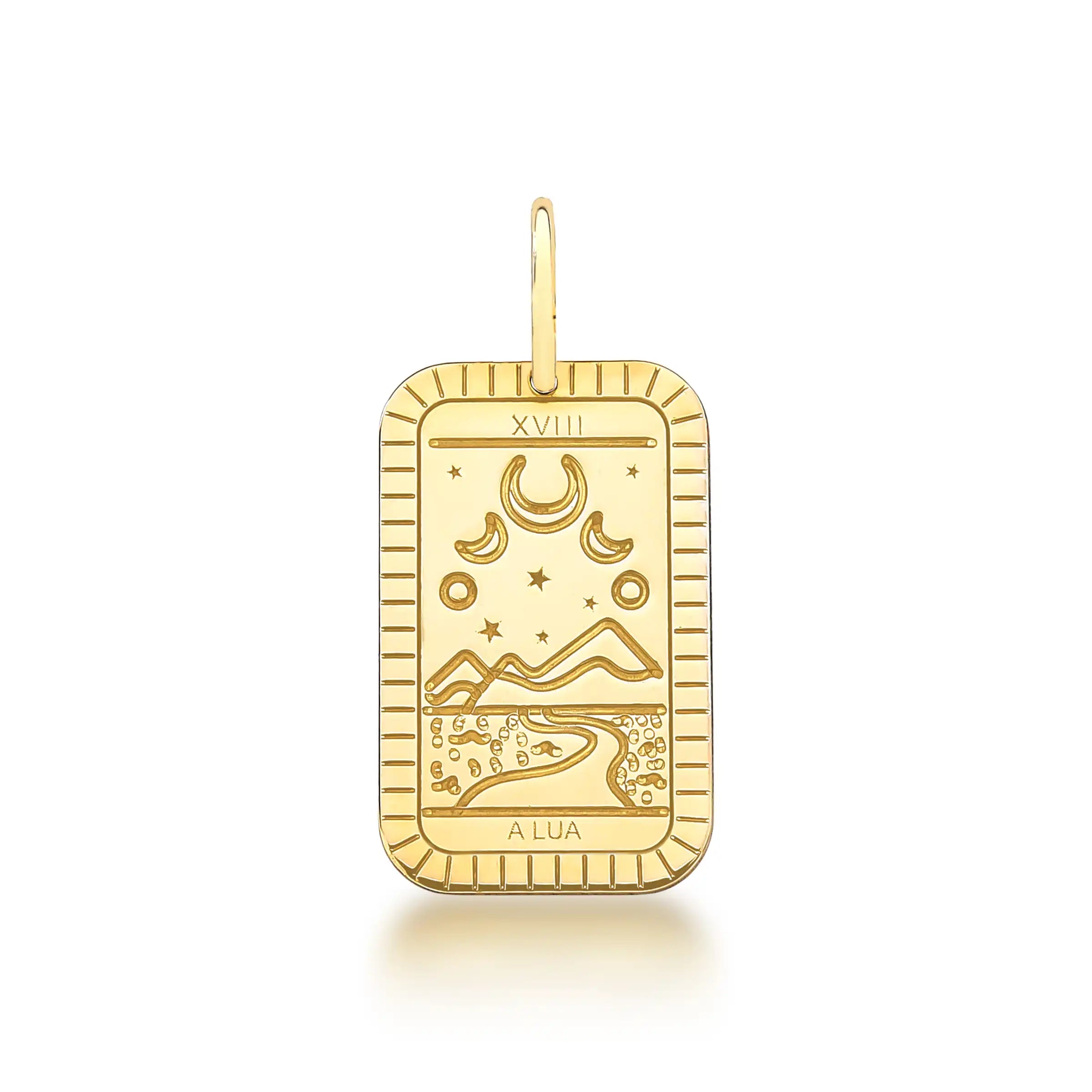 PINGENTE CARTA DE TARÔ – Ouro 18k Marine Joias