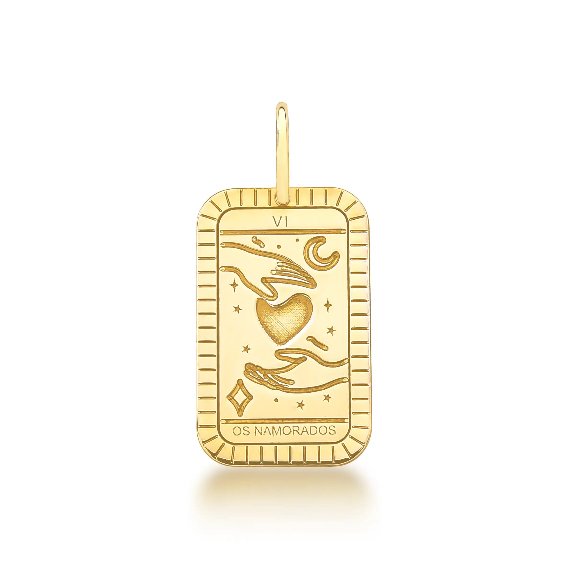 PINGENTE CARTA DE TARÔ – Ouro 18k Marine Joias