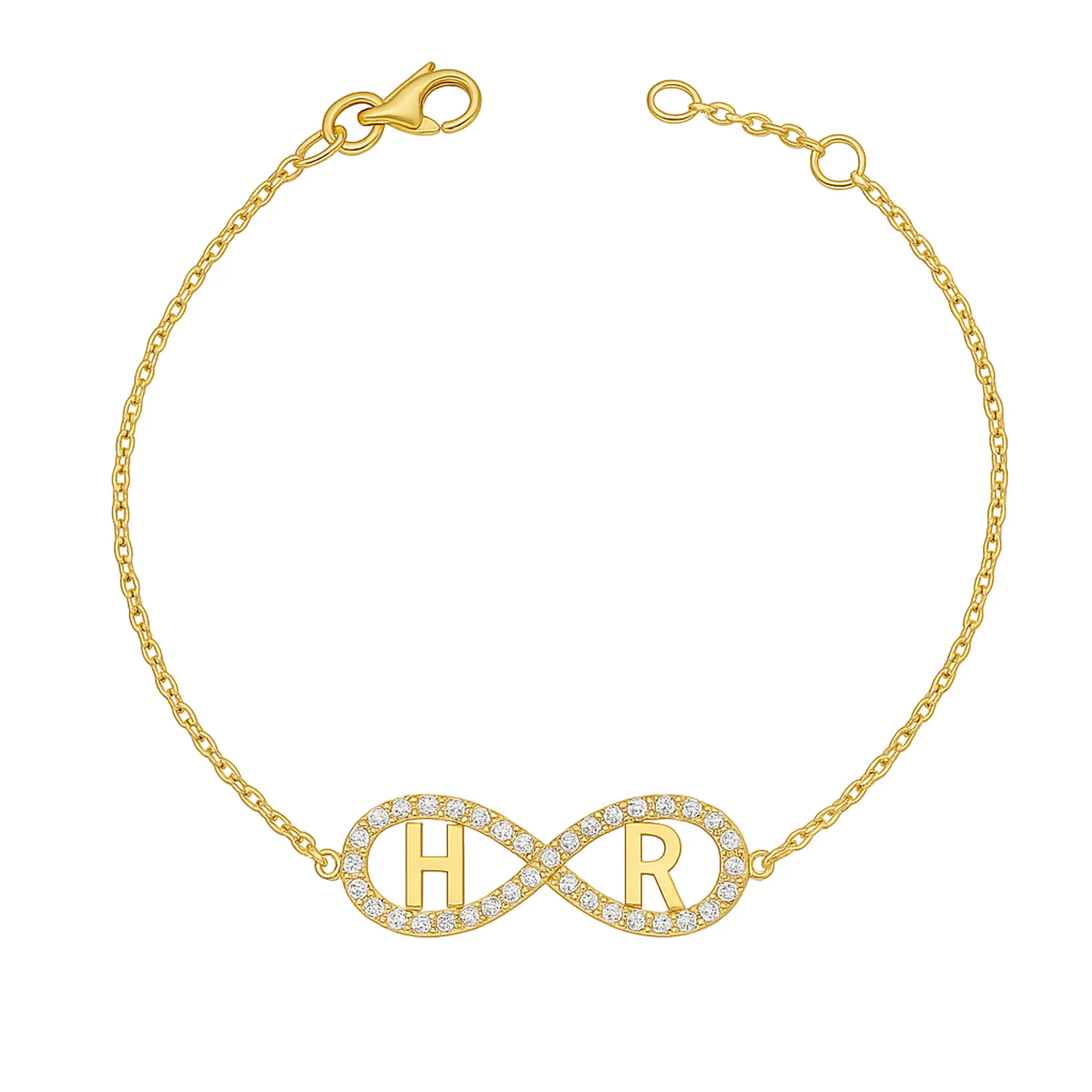 Pulseira infinito – Ouro 18k e diamantes