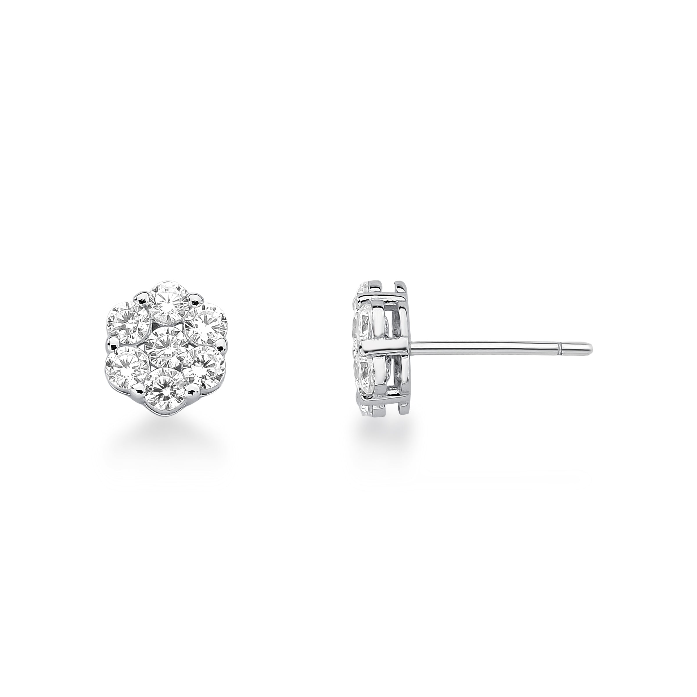 BRINCO FLOR M - OURO 18K E DIAMANTES