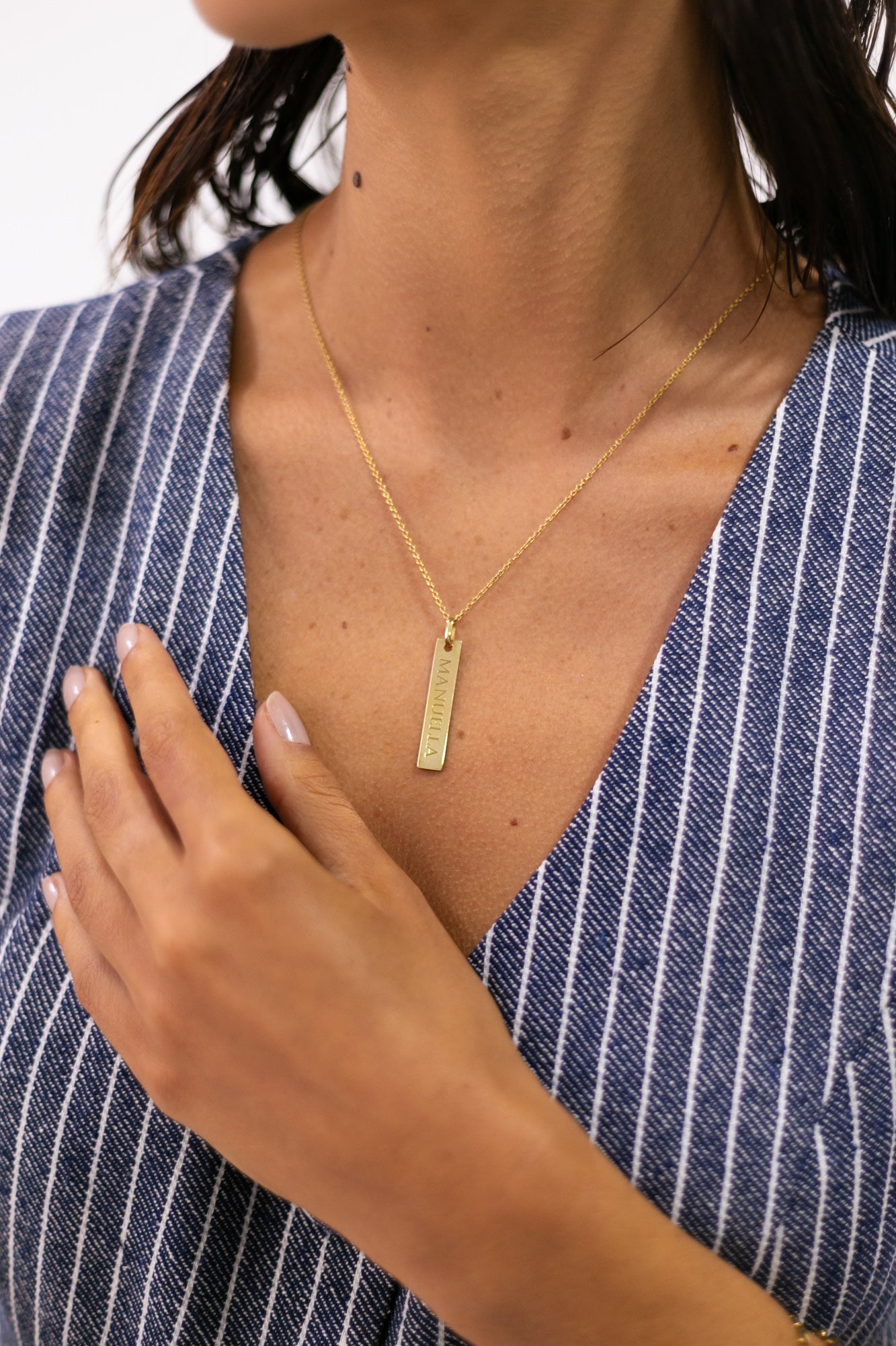 COLAR PLAQUINHA – OURO 18K