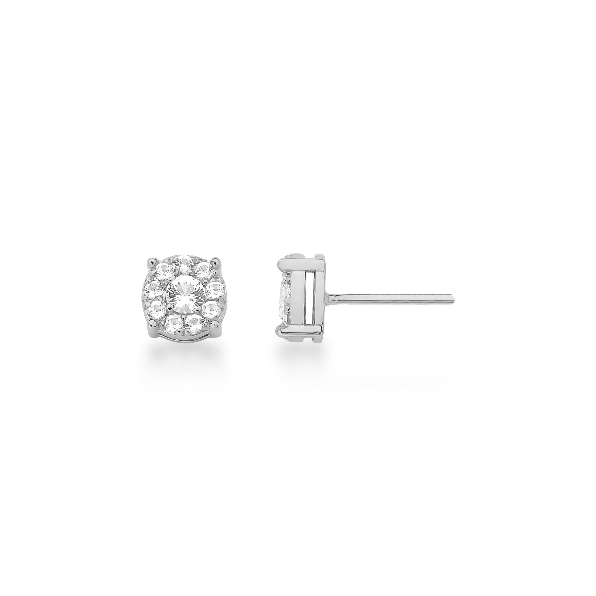 BRINCO SOLITÁRIO ILLUSION - OURO 18k E DIAMANTES