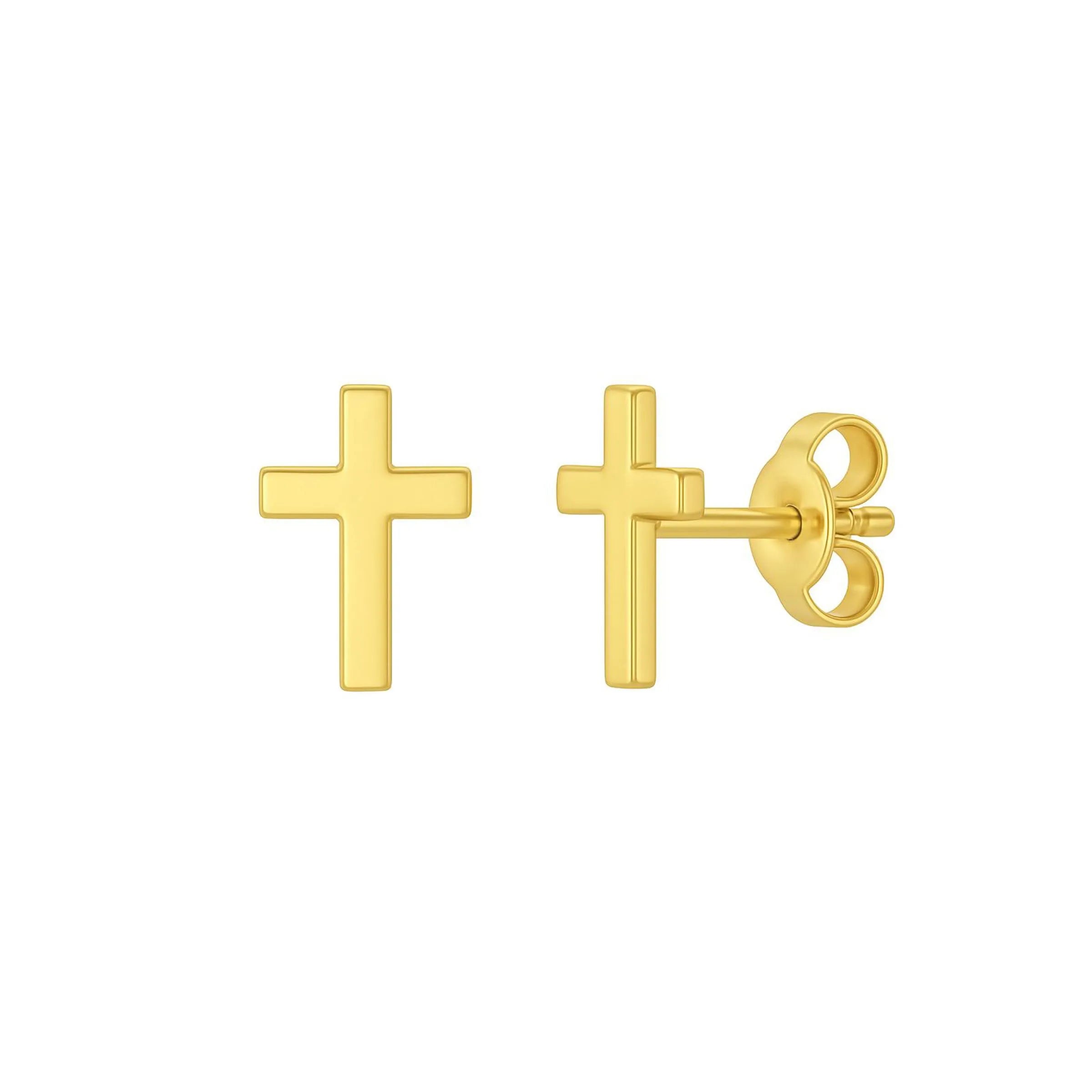 Brinco cruz – Ouro 18k
