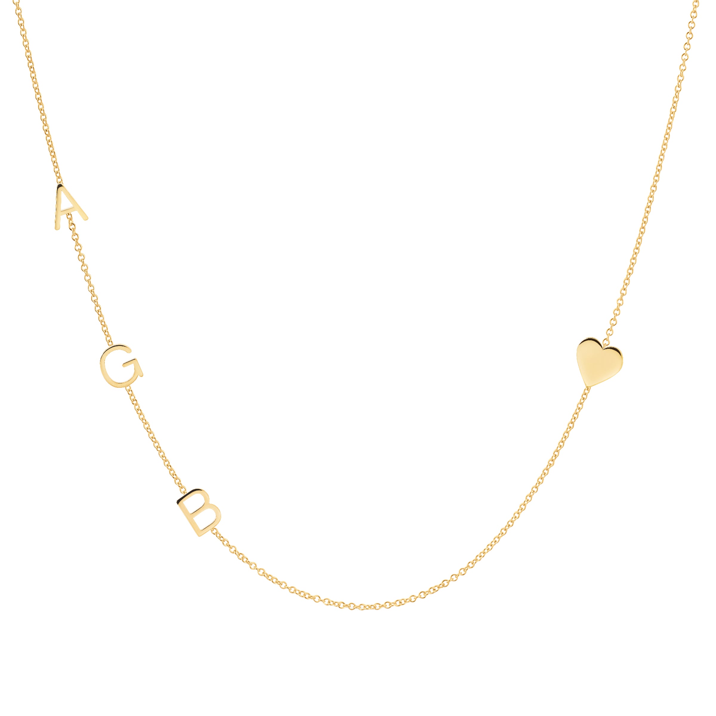 COLAR 4 LETRAS OU SÍMBOLOS – OURO 18K