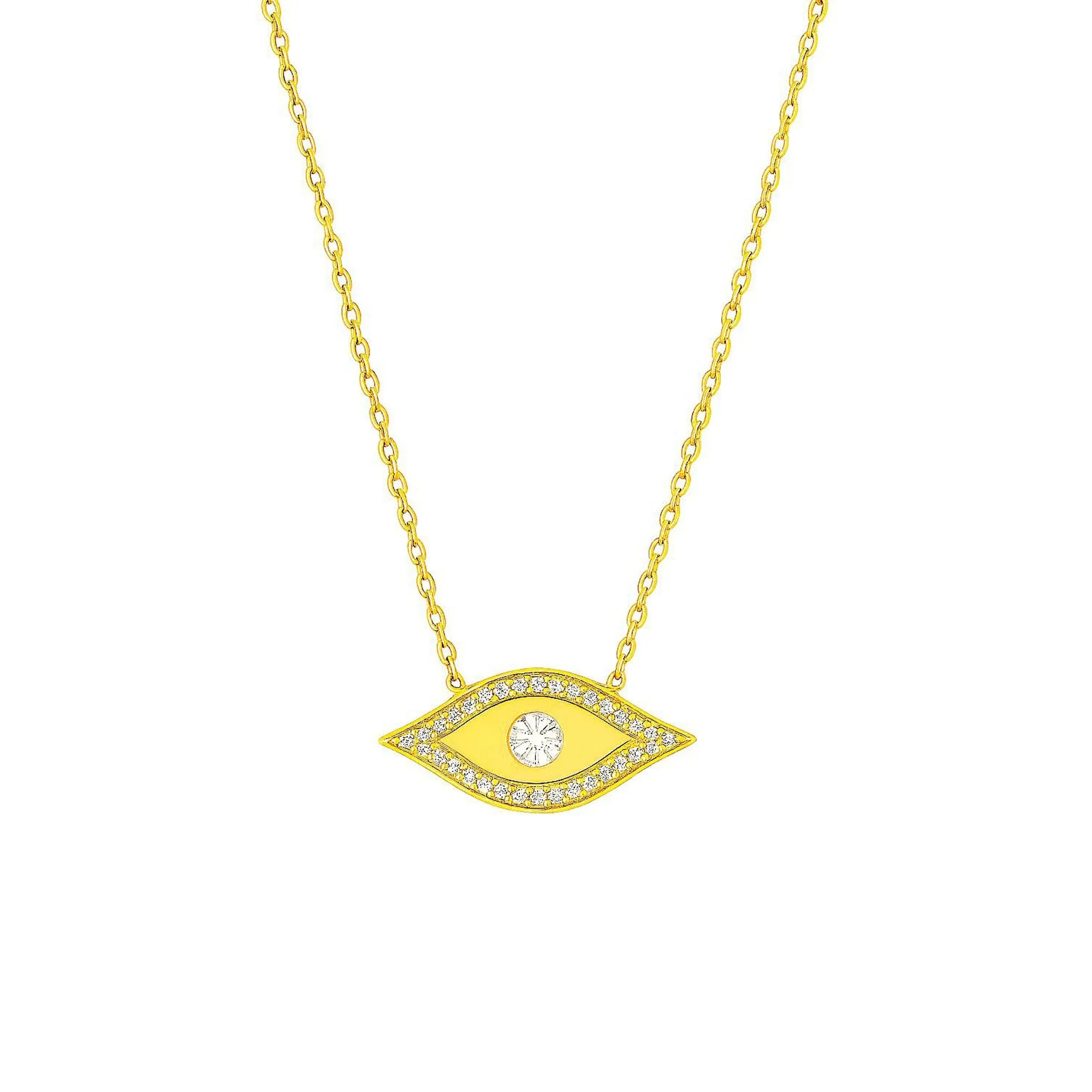 Colar Olho Grego – Ouro 18k