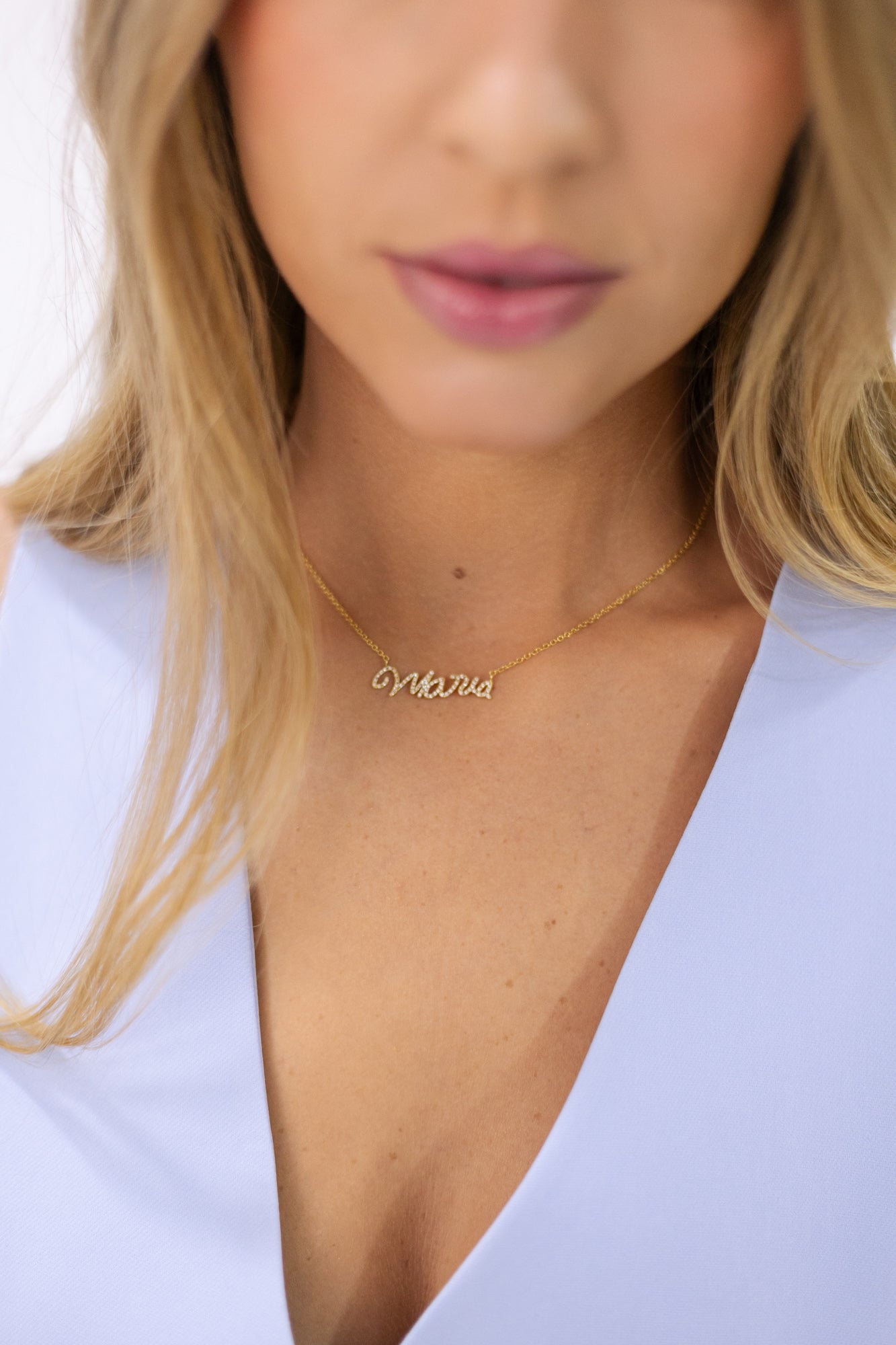 Colar Manuscrito Ouro 18K e Diamantes Marine Joias