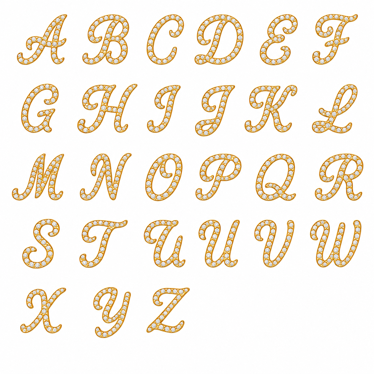 Colar 1 inicial cravejada – Ouro 18k e diamantes Marine Joias