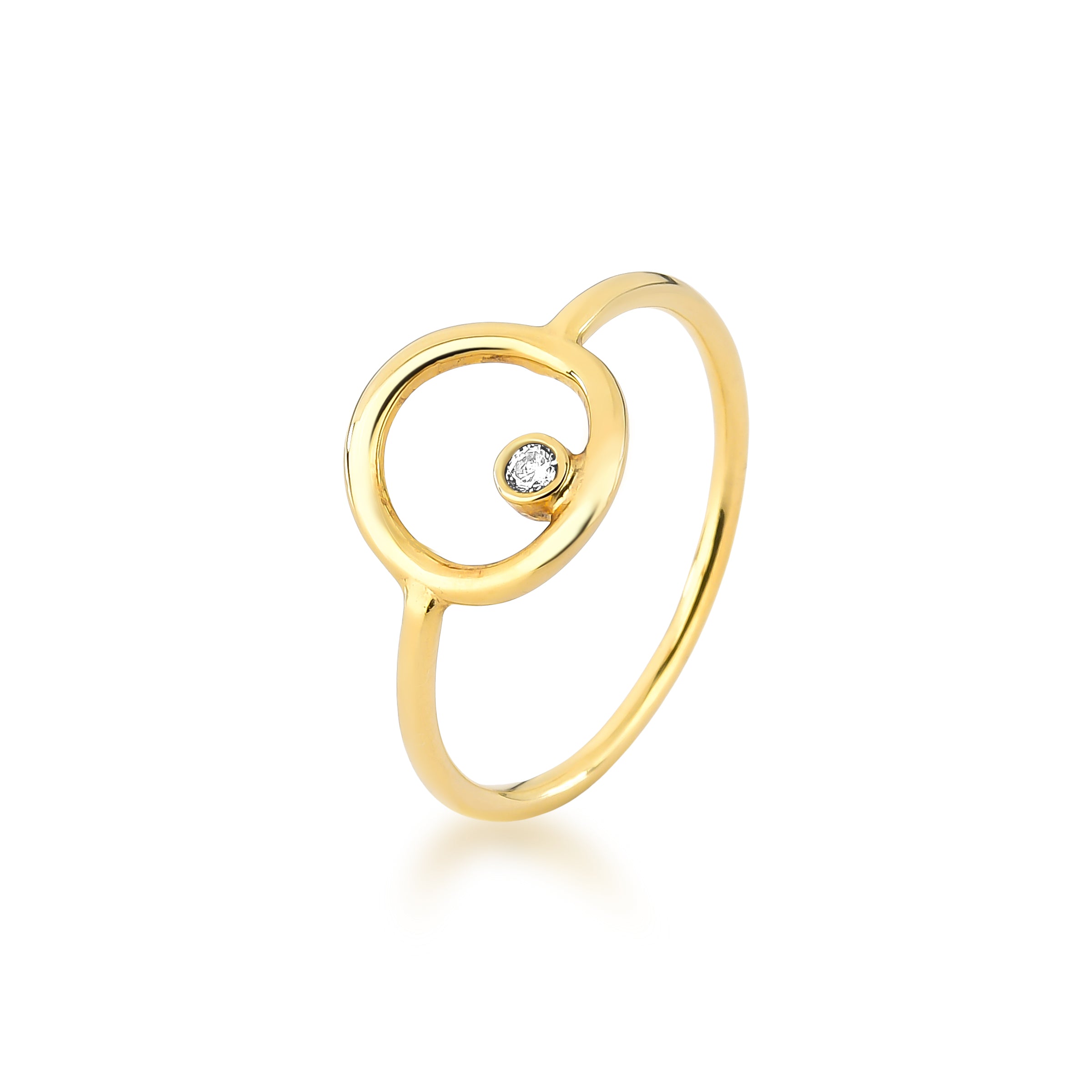 ANEL CIRCLE - OURO 18k E DIAMANTE