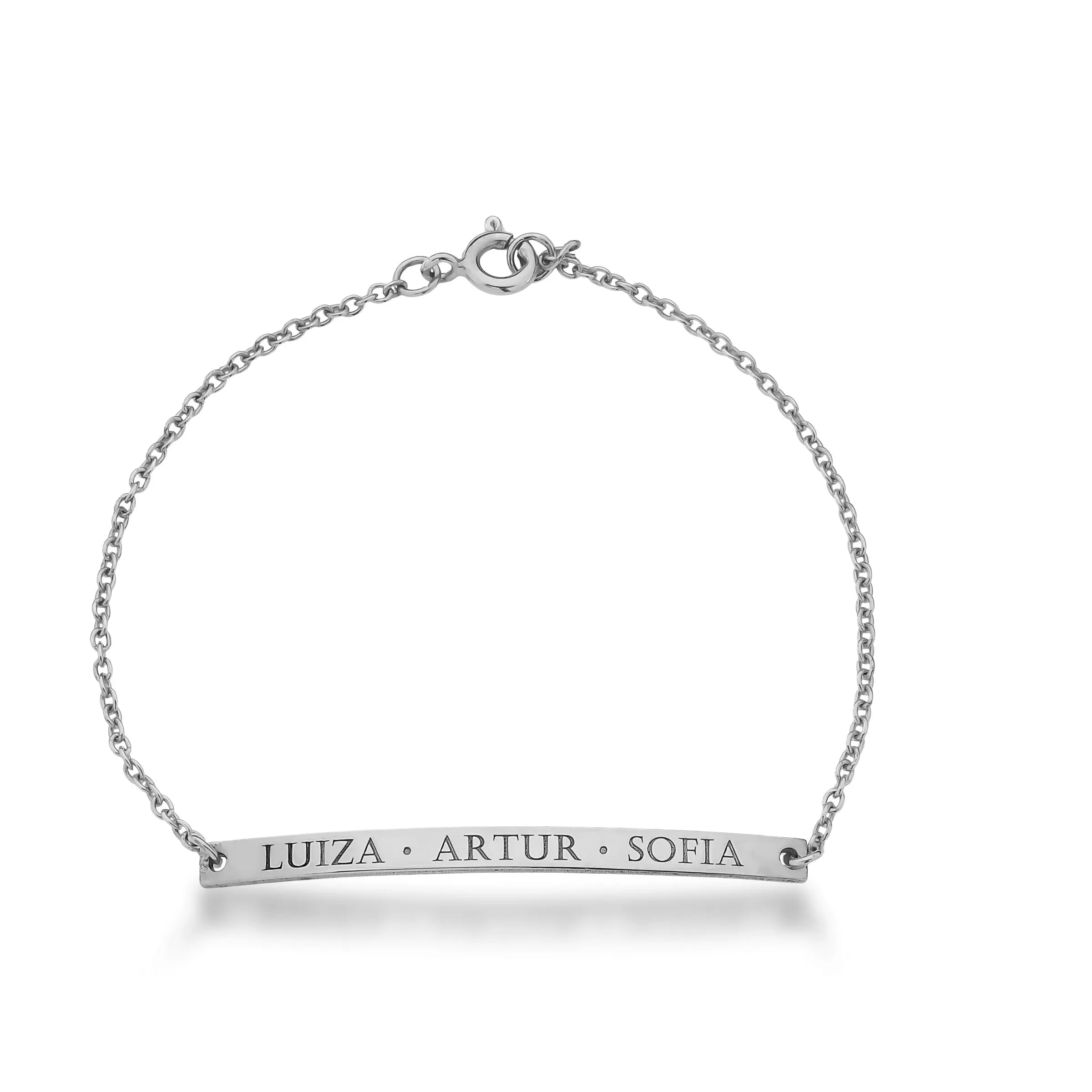 PULSEIRA PLAQUINHA - PRATA