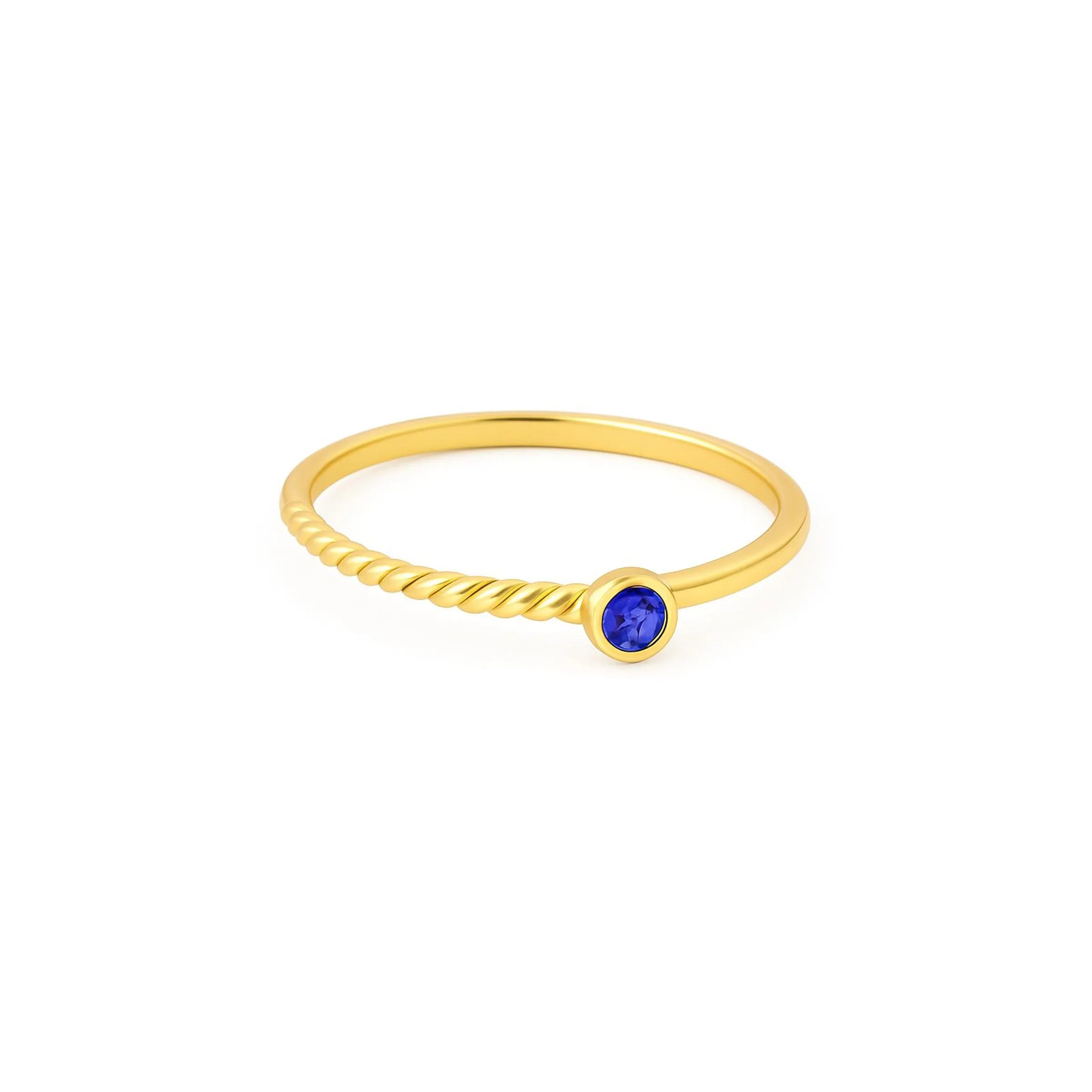 Anel aro torcido – Ouro 18k