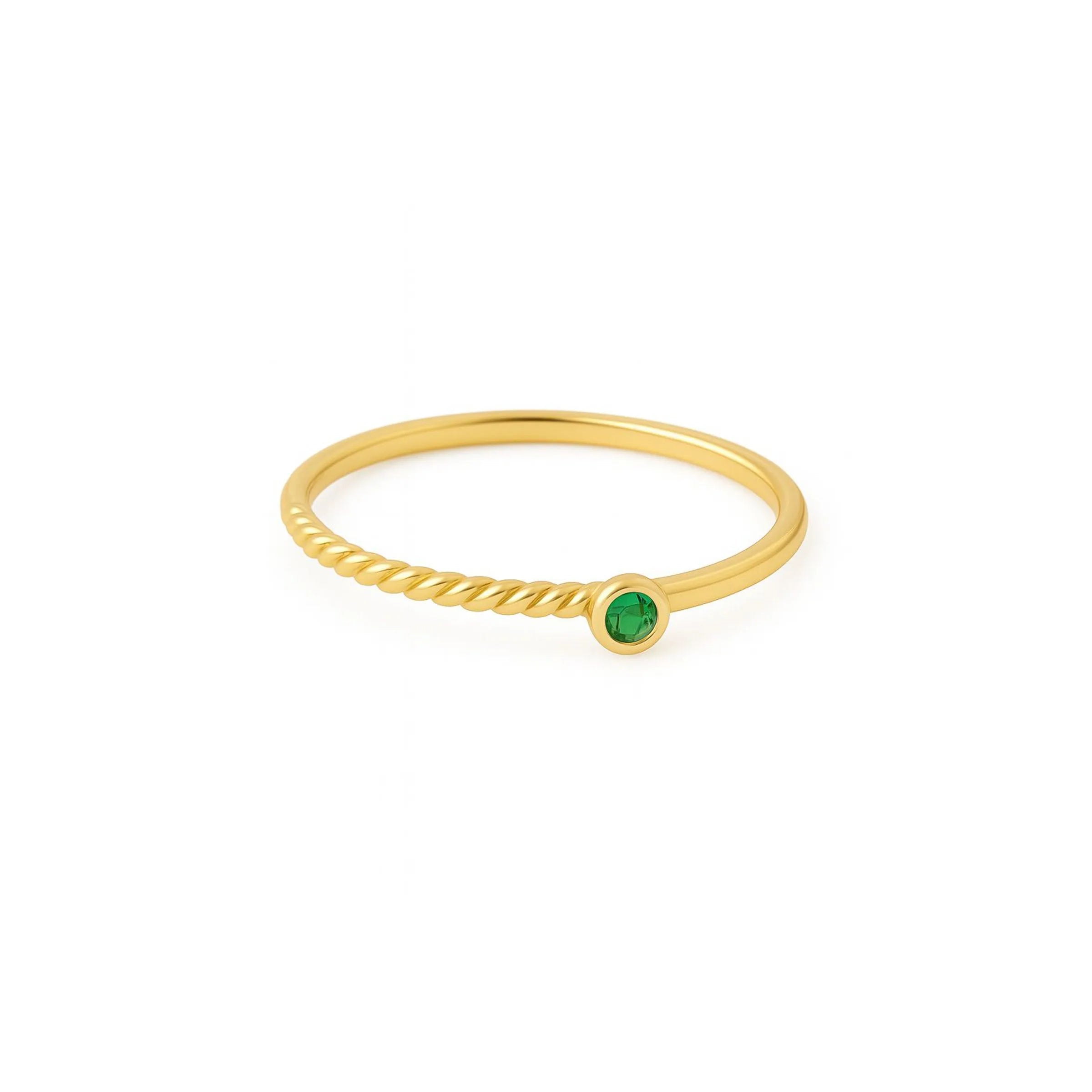 Anel aro torcido – Ouro 18k