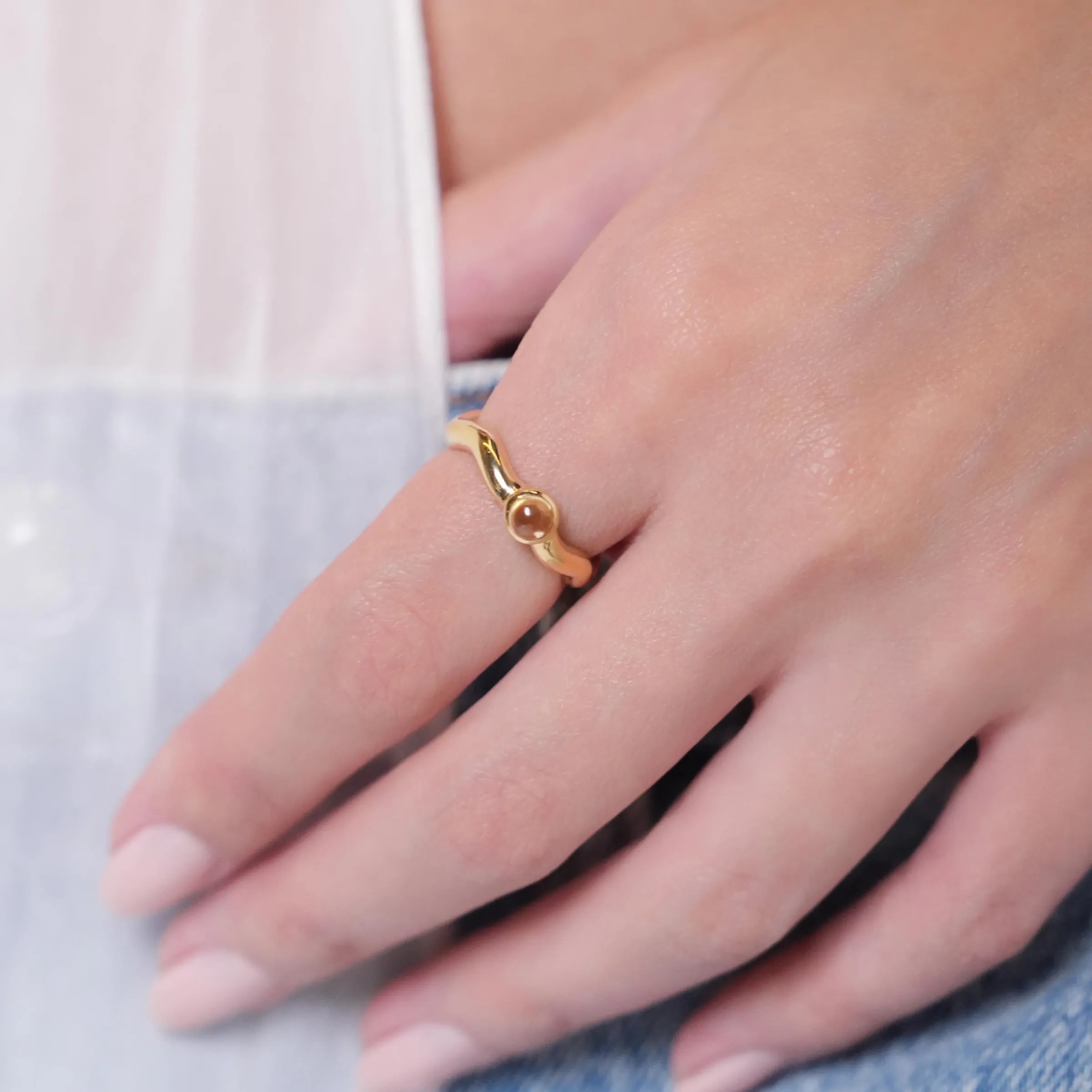 LOU - ANEL ORGANIC – Ouro 18k Marine Joias