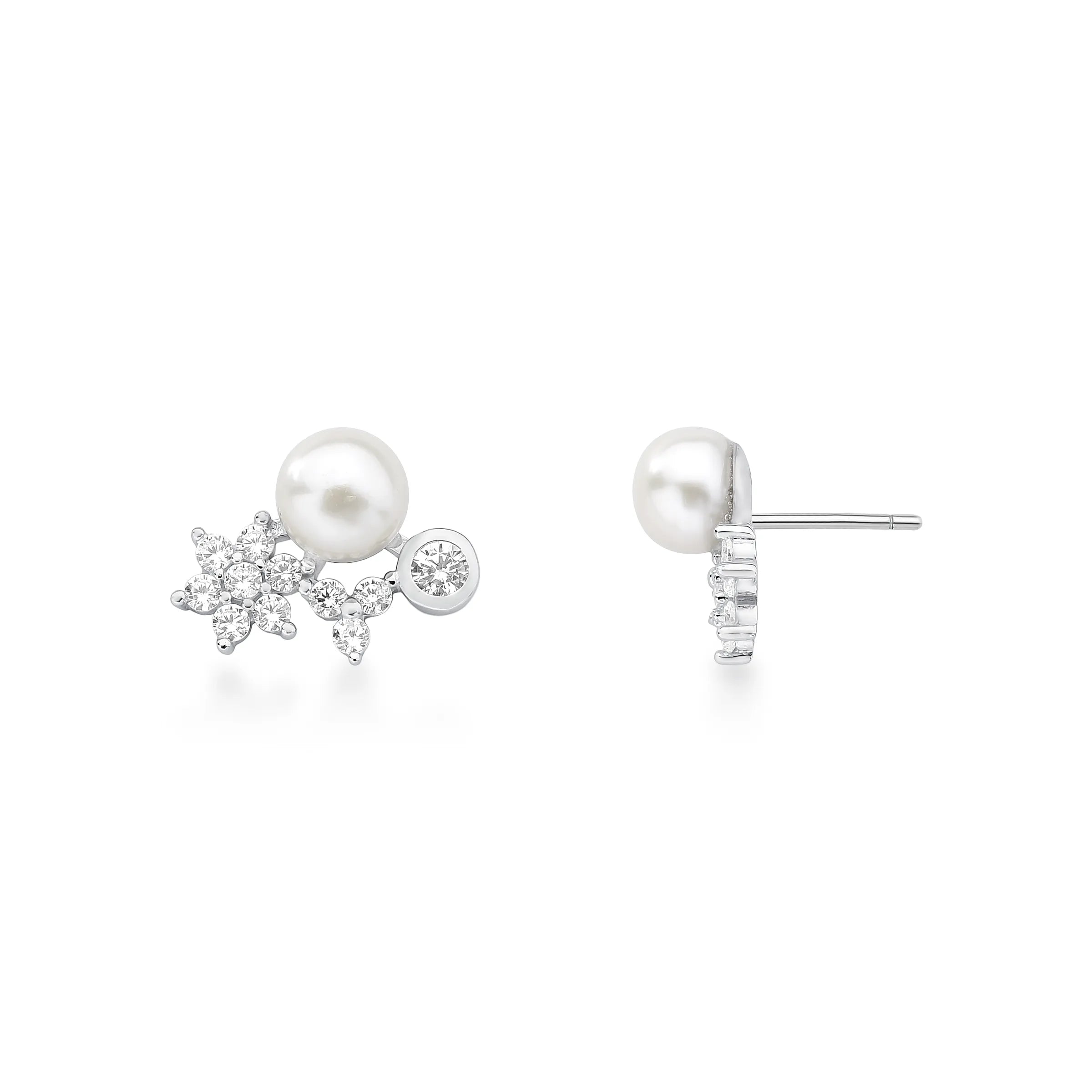 BRINCO EAR CUFF PÉROLA E TOPÁZIOS – Prata Marine Joias