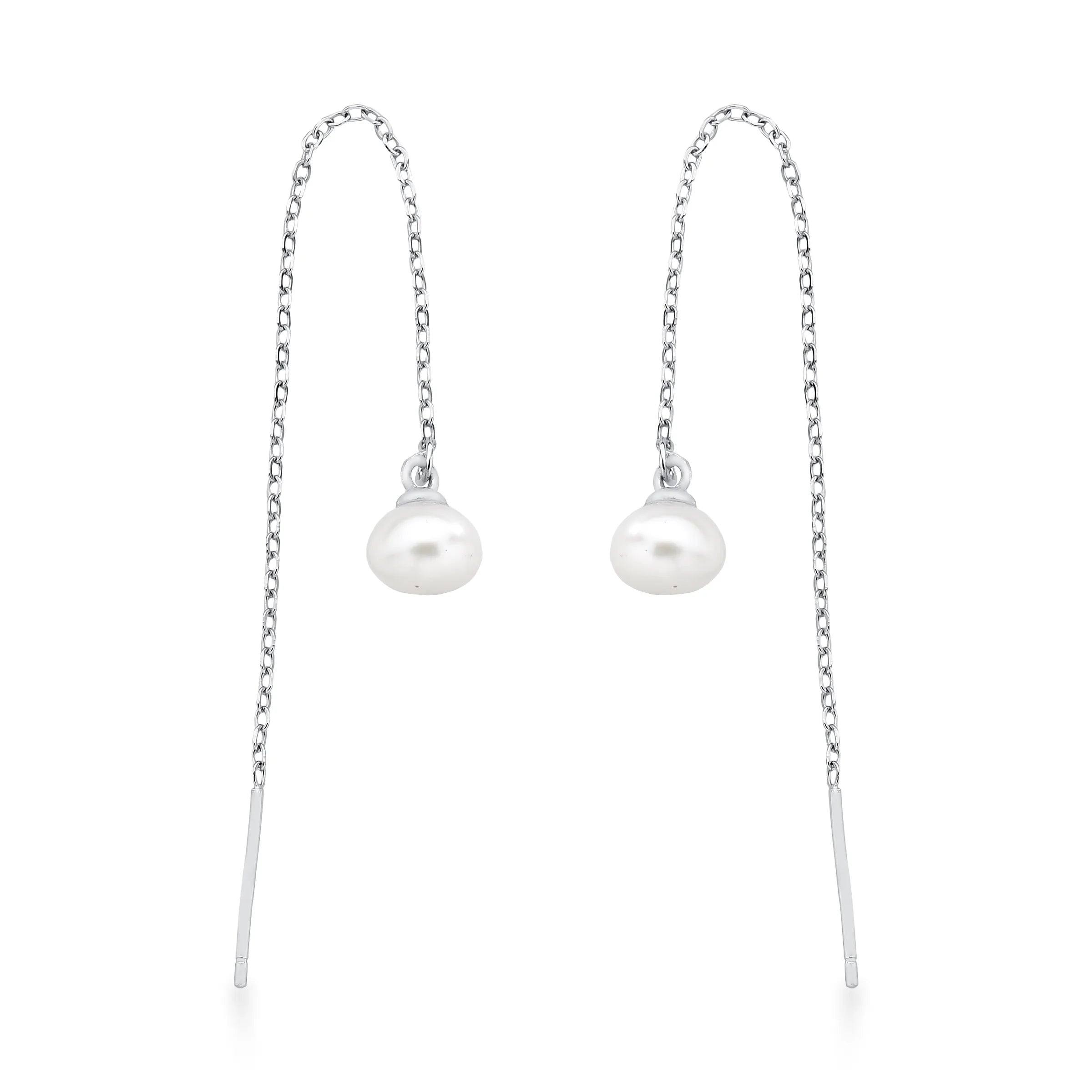 BRINCO FIO DE PÉROLA – Prata 925 Marine Joias