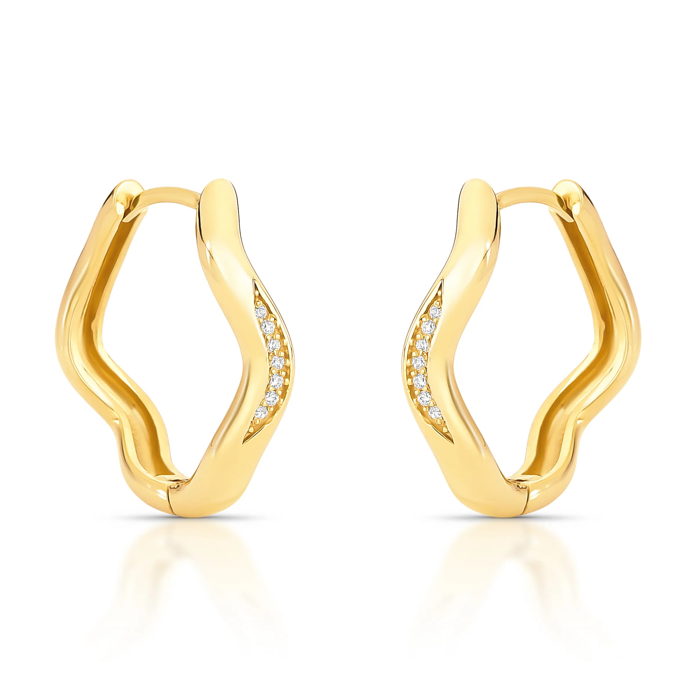 BRINCO ARGOLA ONDAS - LOU – Ouro 18k Marine Joias