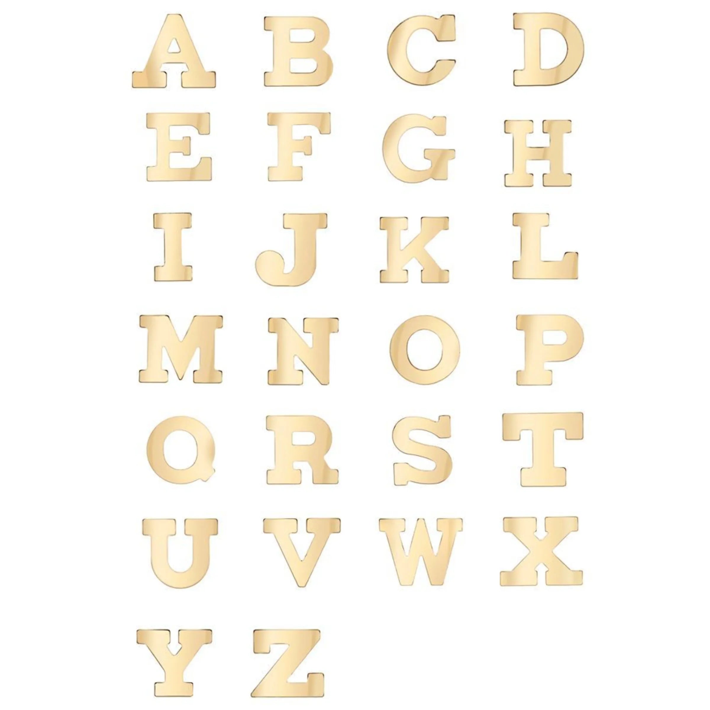 COLAR 1 LETRA CENTRAL – OURO 18K Marine Joias