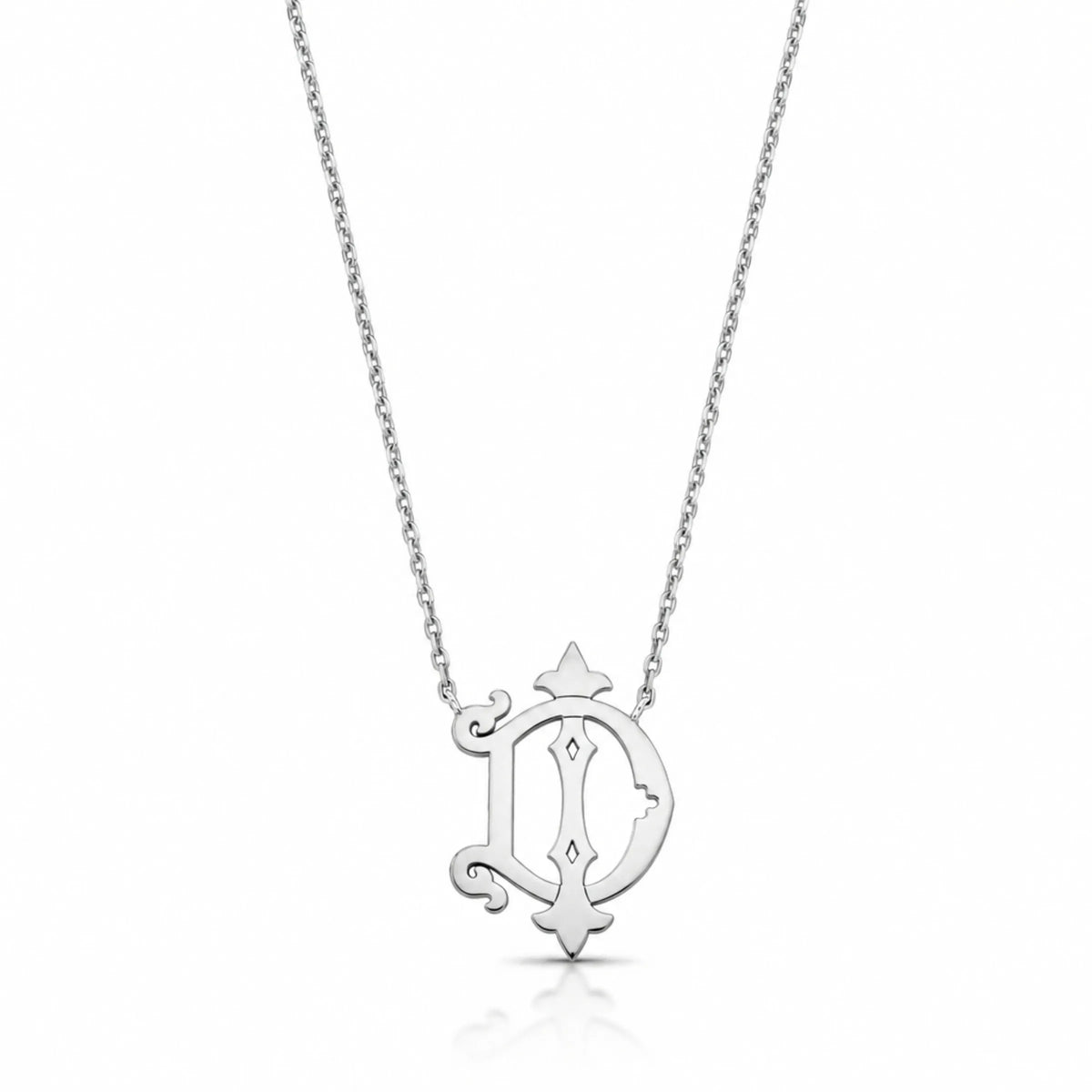 COLAR MONOGRAMA  MINI - PRATA 925 Marine Joias