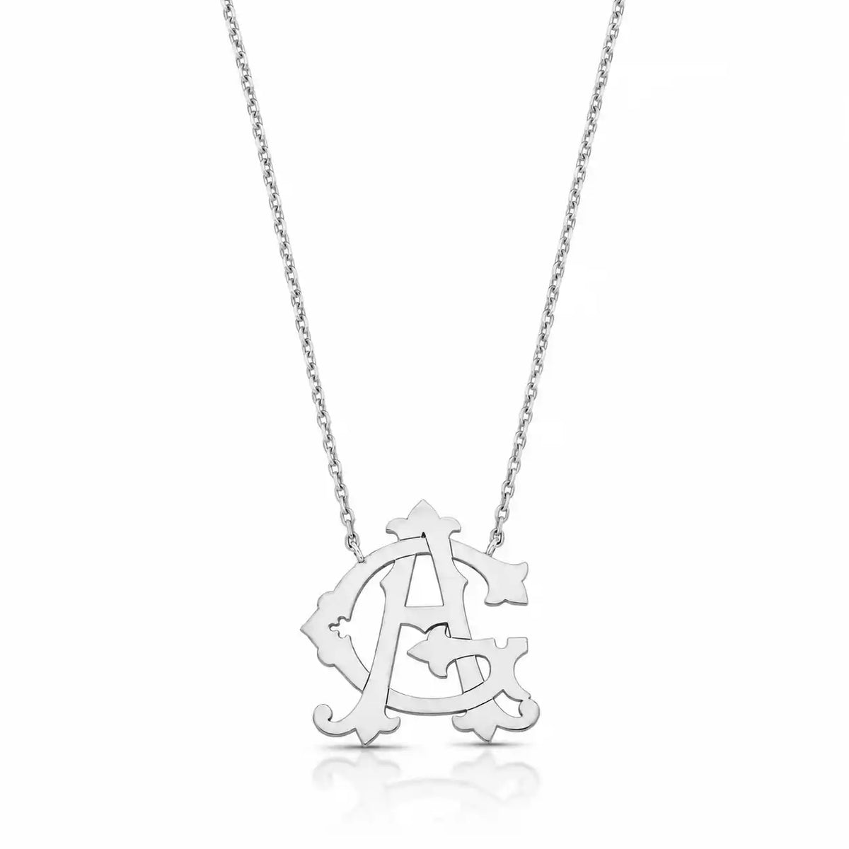 COLAR MONOGRAMA  P - PRATA 925 Marine Joias