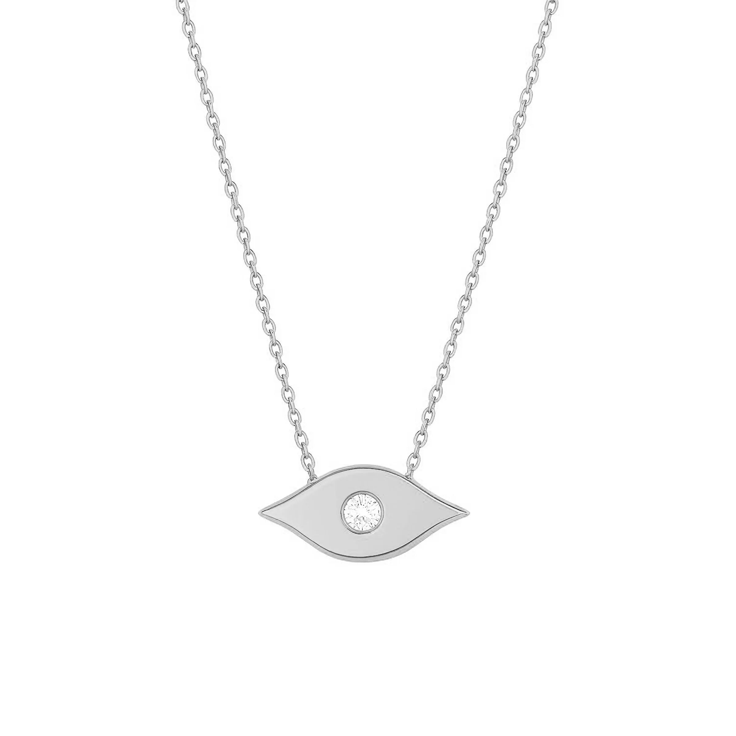 Colar Olho Grego Basic – Prata 925 e safira