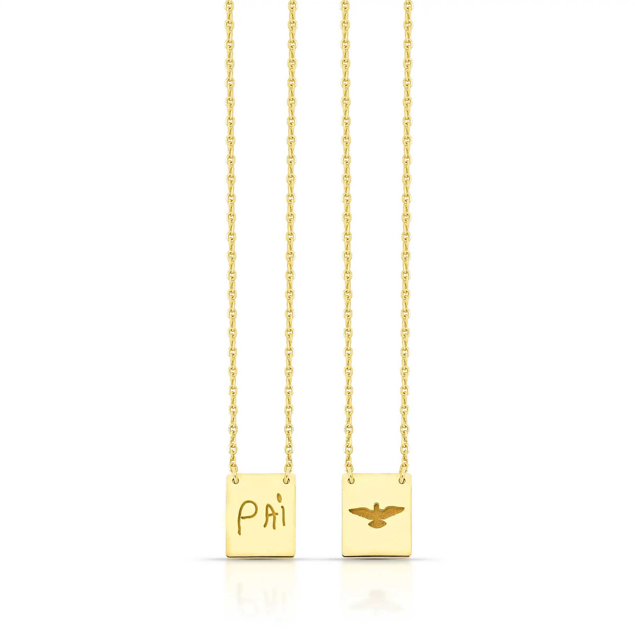 ESCAPULÁRIO PERSONALIZADO – Ouro 18k Marine Joias