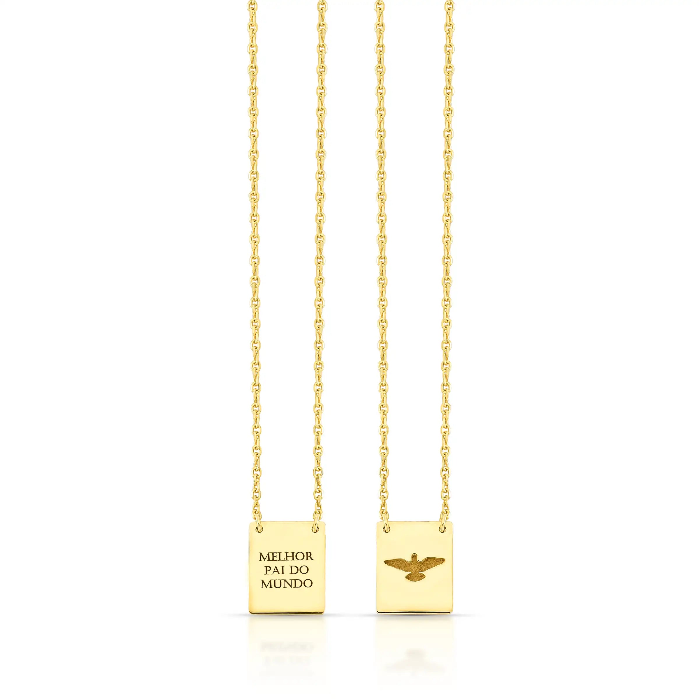 ESCAPULÁRIO PERSONALIZADO – Ouro 18k Marine Joias