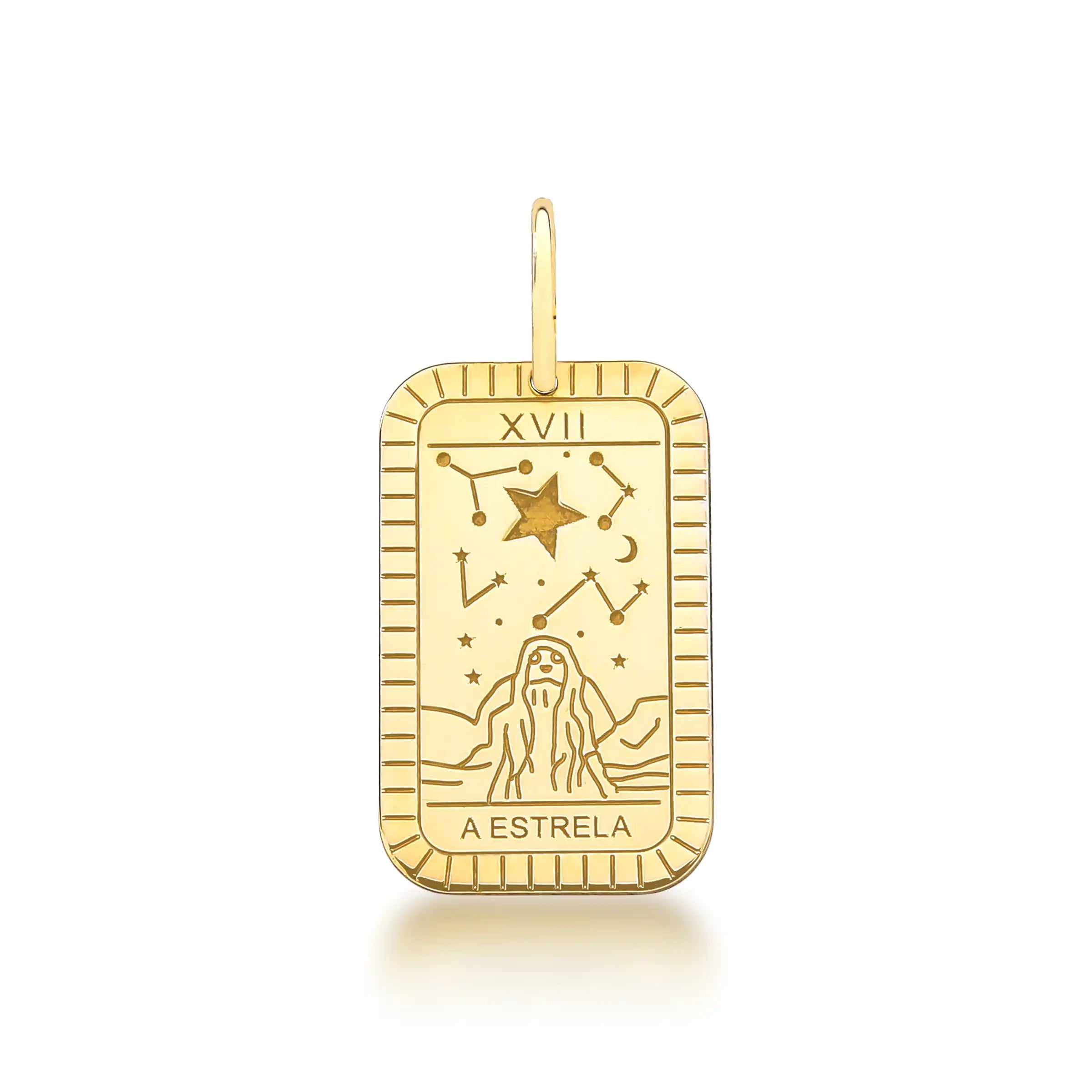 PINGENTE CARTA DE TARÔ – Ouro 18k Marine Joias