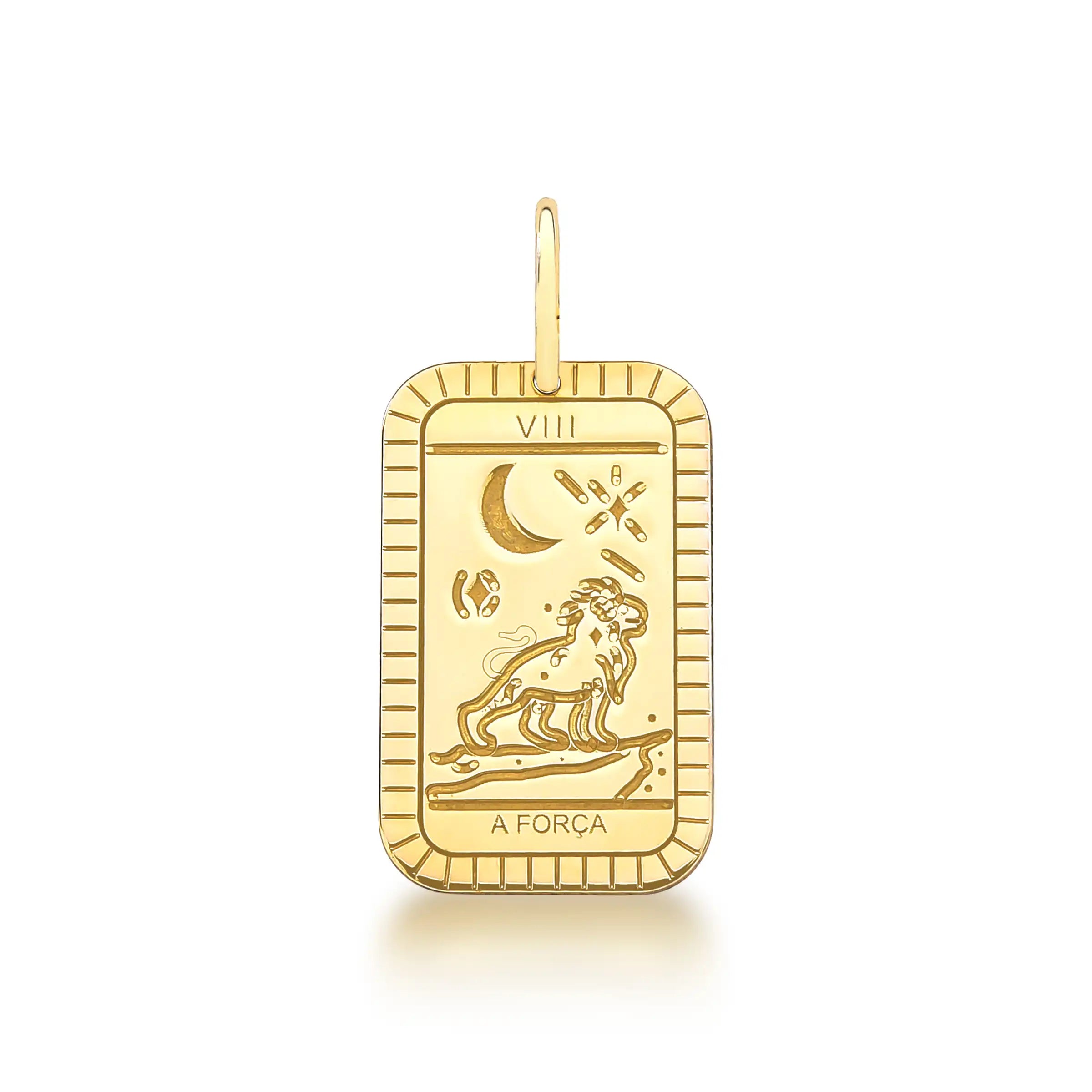 PINGENTE CARTA DE TARÔ – Ouro 18k Marine Joias