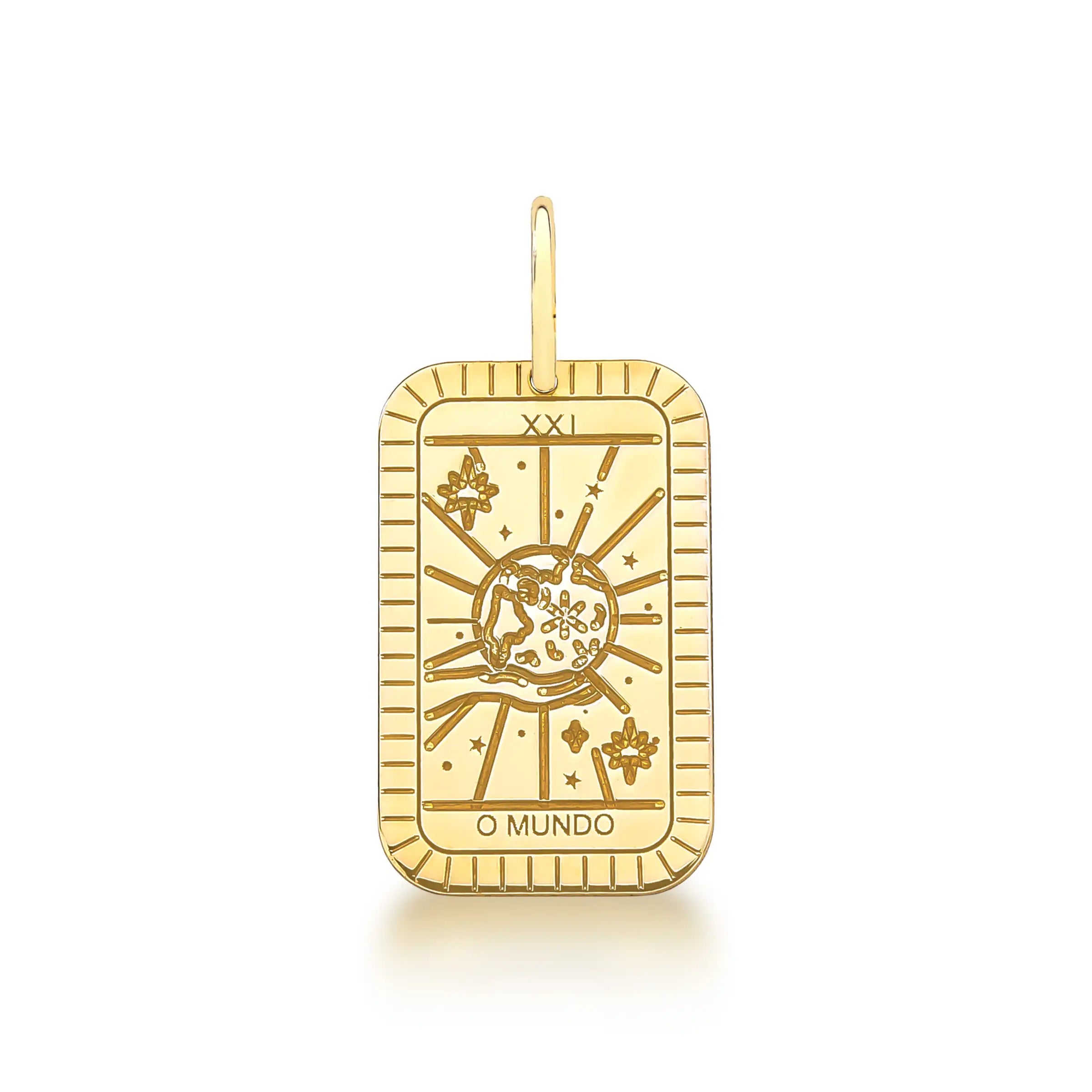 PINGENTE CARTA DE TARÔ – Ouro 18k Marine Joias