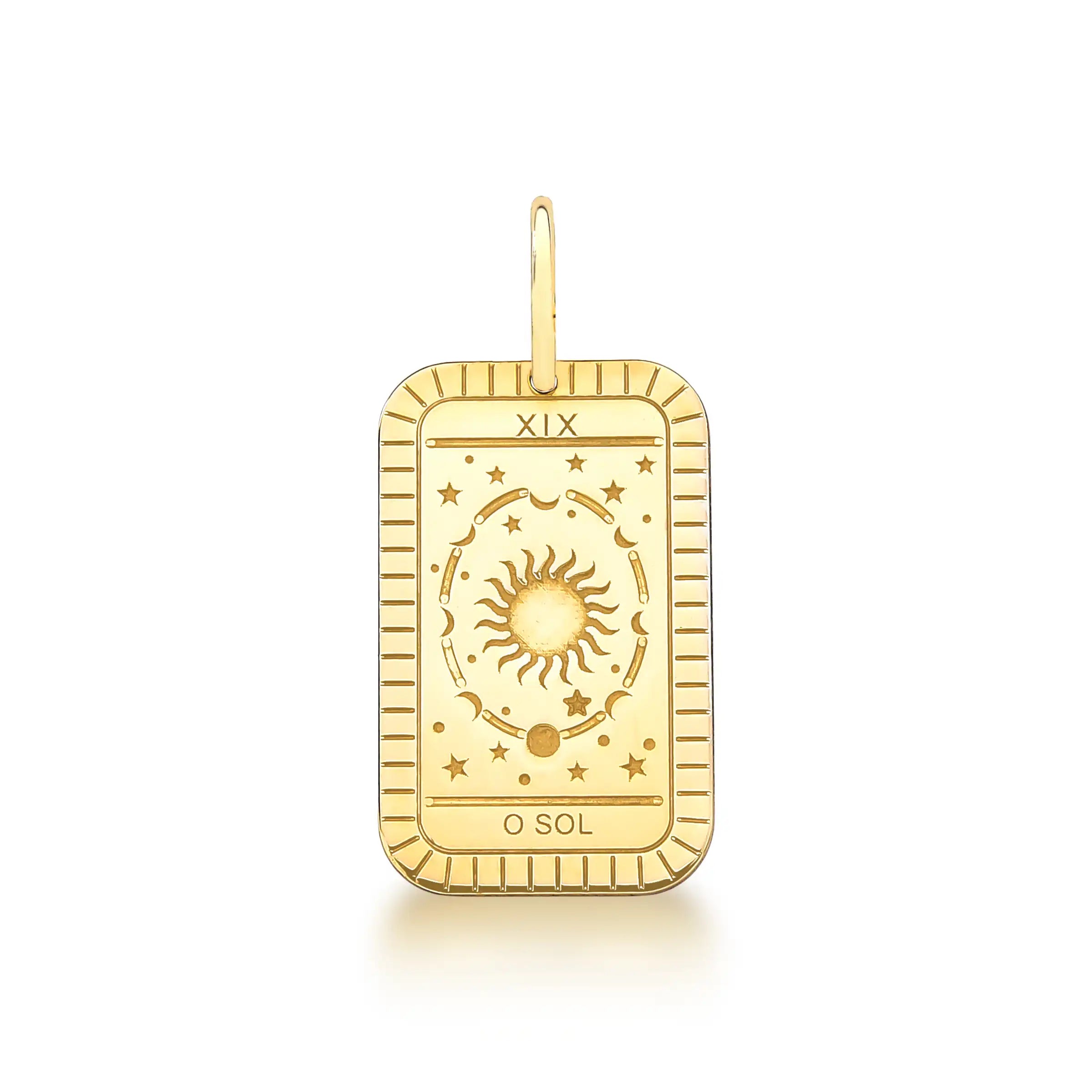 PINGENTE CARTA DE TARÔ – Ouro 18k Marine Joias