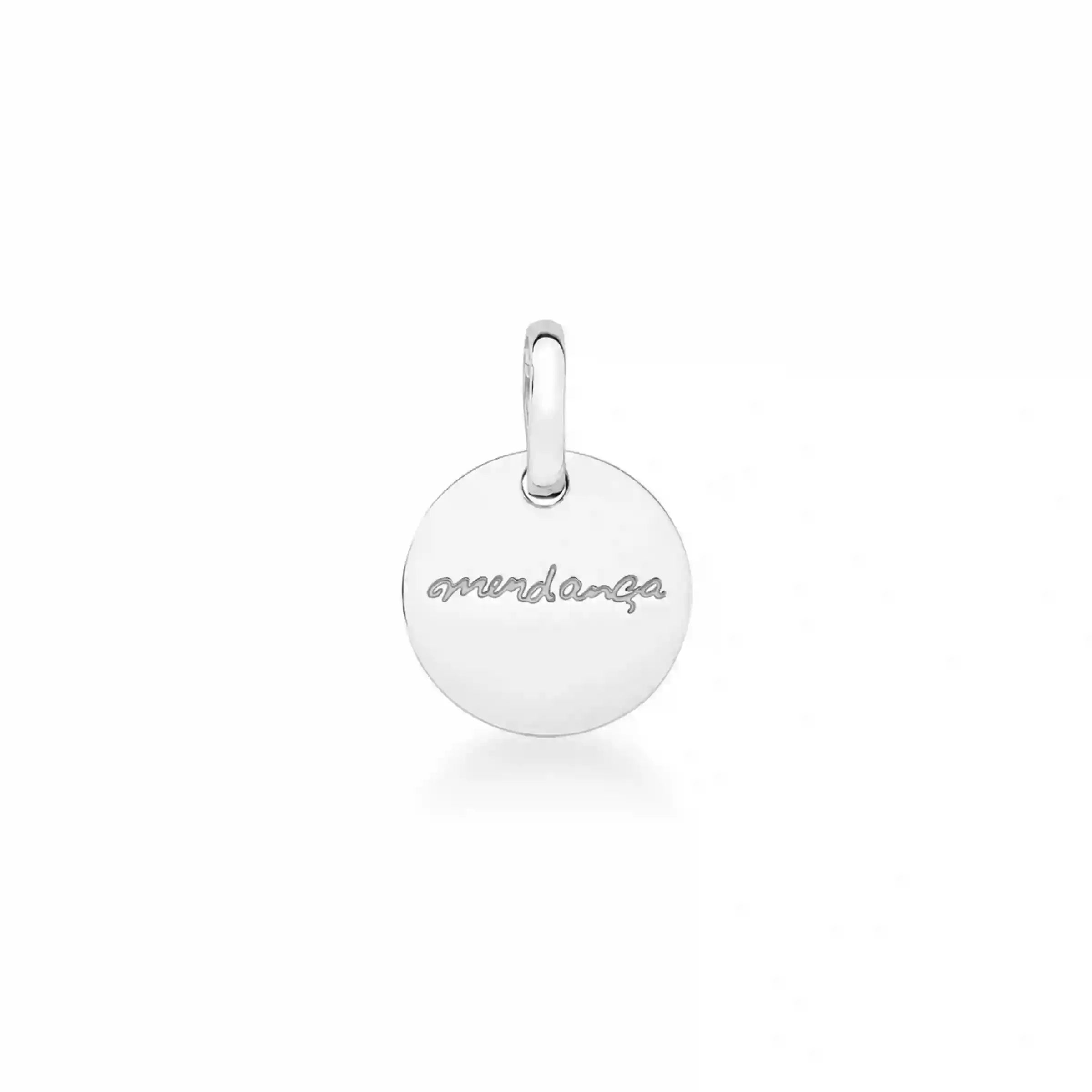 PINGENTE MEDALHA CALIGRAFIA PERSONALIZÁVEL - PRATA 925 Marine Joias
