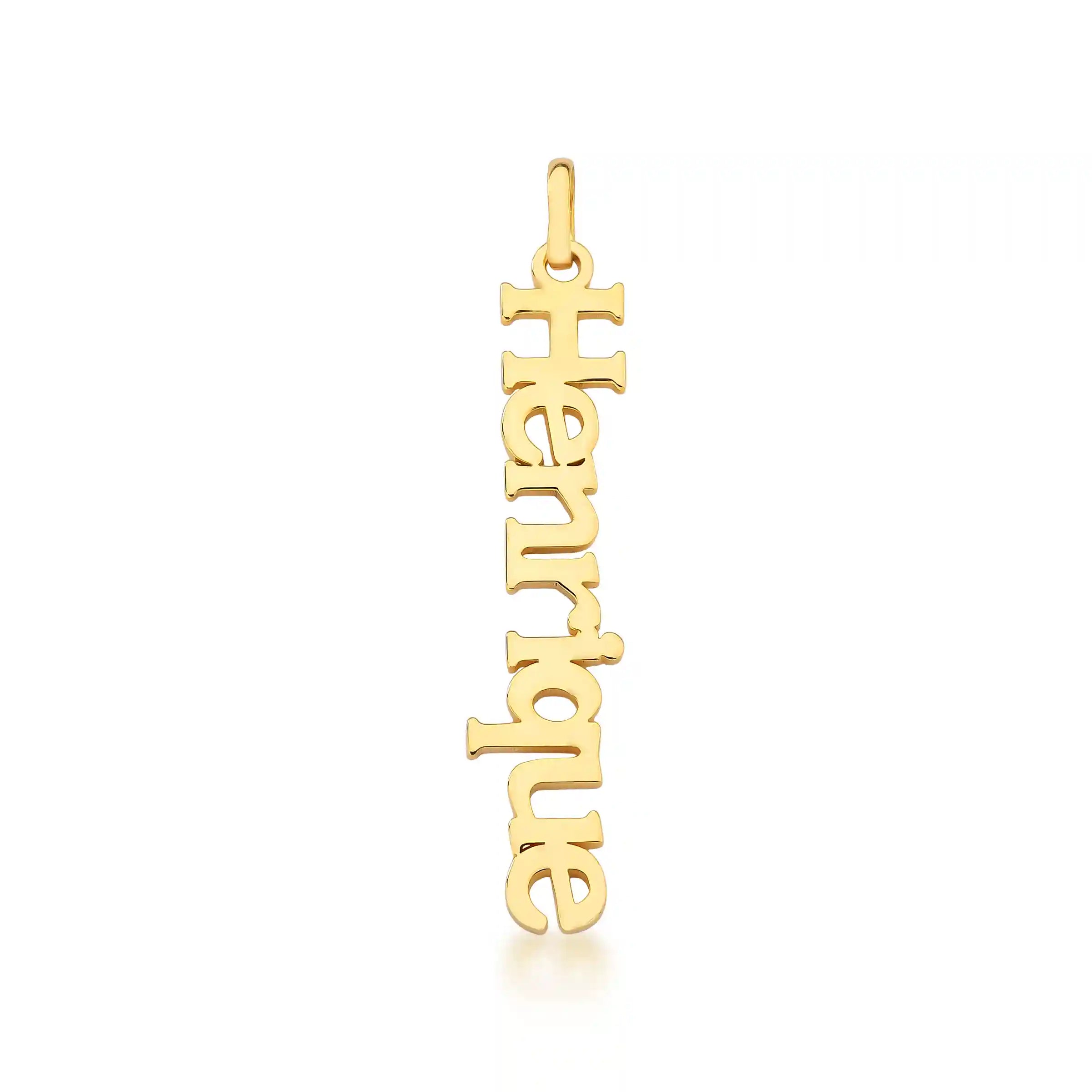 PINGENTE NOME PERSONALIZADO – Ouro 18k Marine Joias